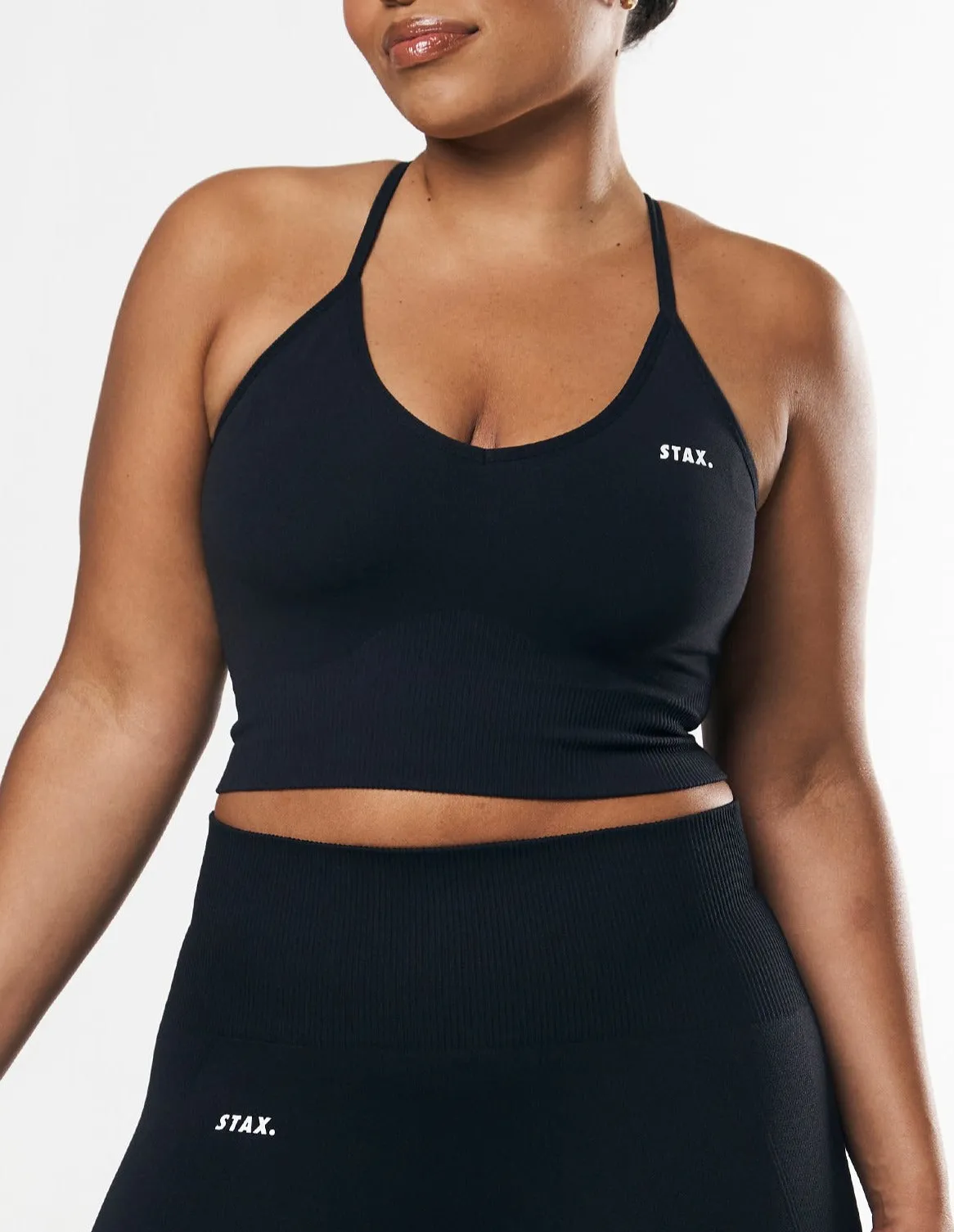 Premium Seamless Strappy Crop - Astro sold by Stax