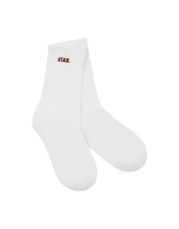 Crew Sock - White/Chocolate sold by Stax