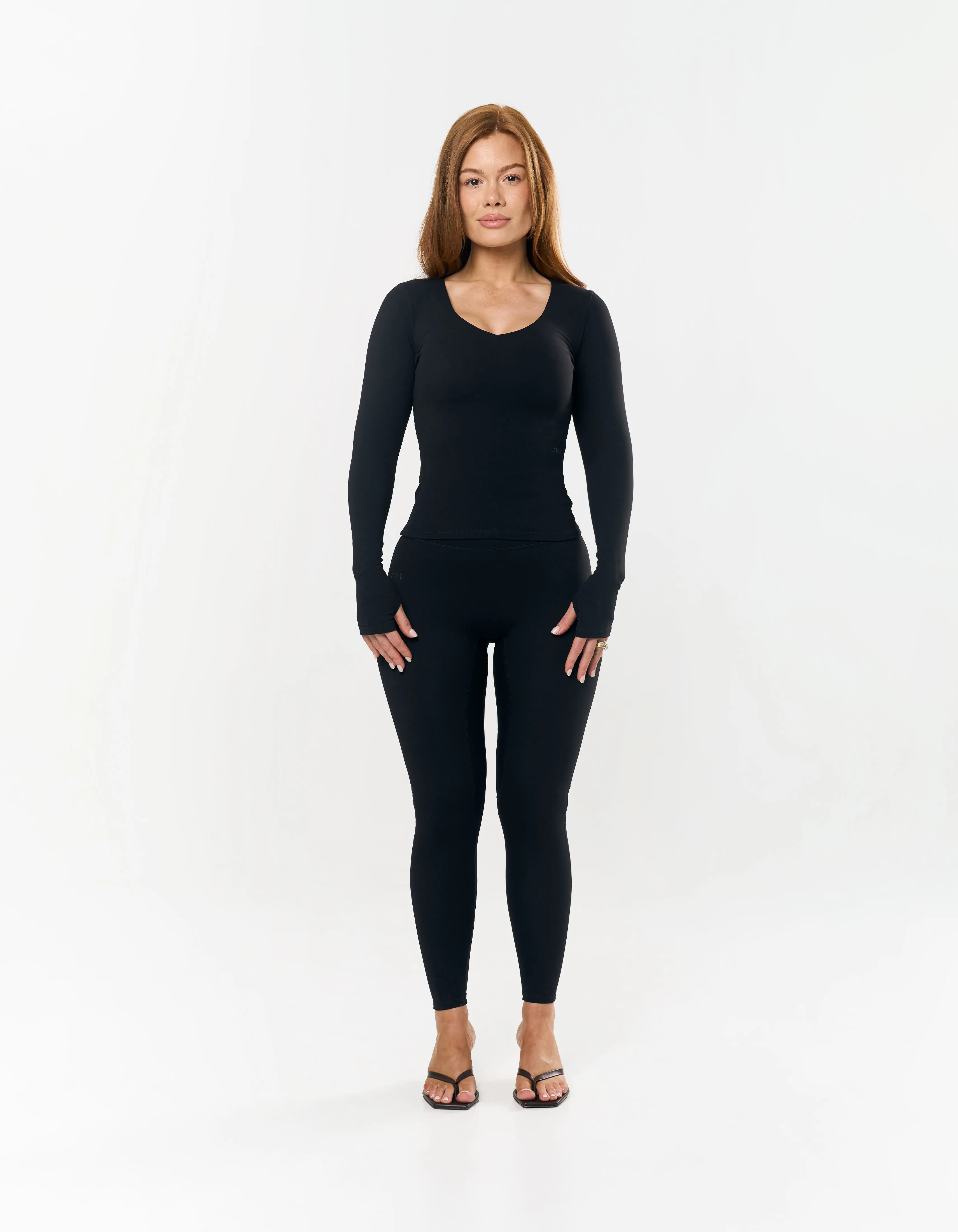 V Cut Long Sleeve NANDEX™ - Black sold by Stax product image thumbnail 5