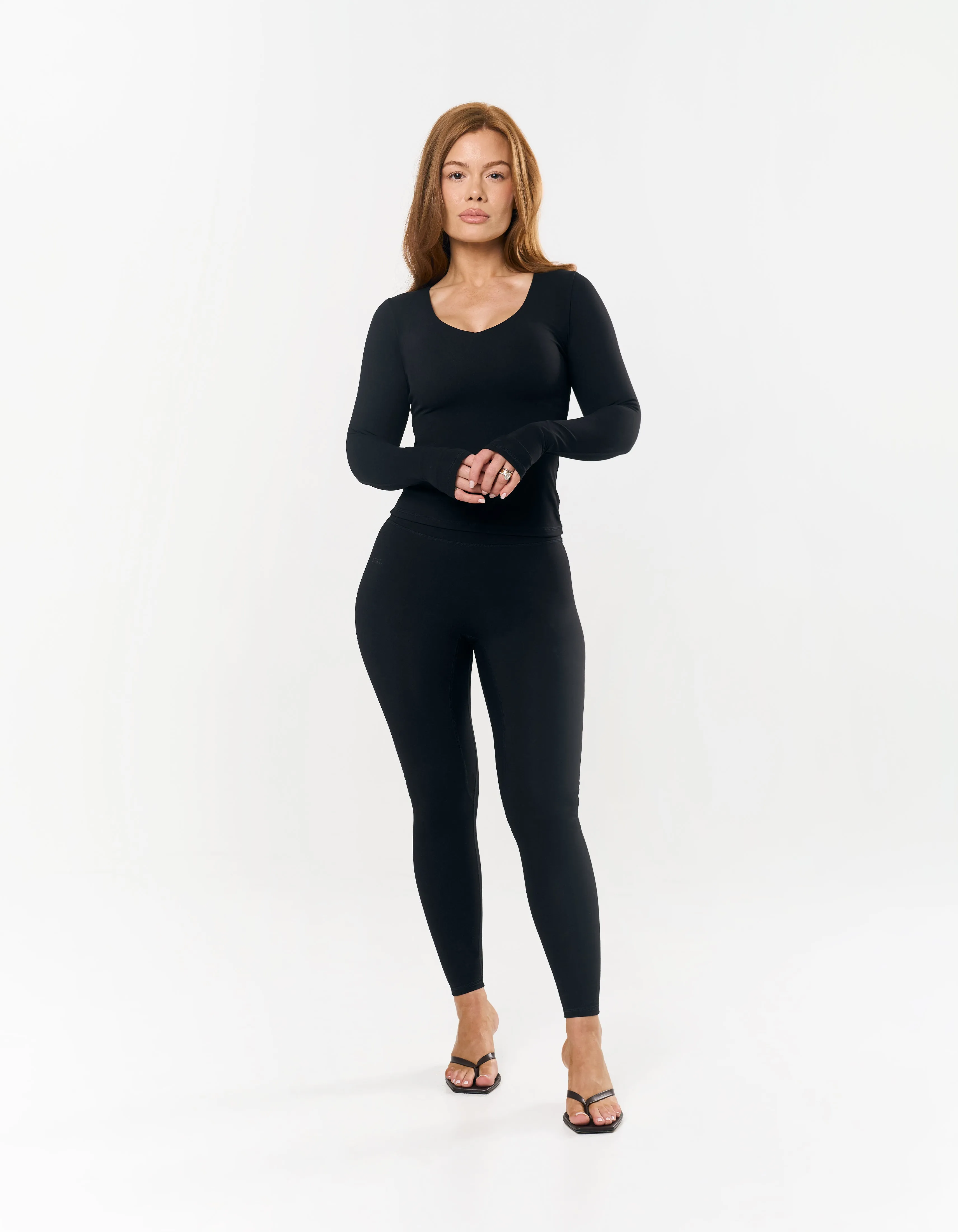 V Cut Long Sleeve NANDEX™ - Black sold by Stax product image thumbnail 3