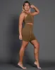 Premium Seamless V4 Midi Bike Shorts - Birch Brown sold by Stax