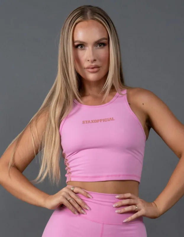Summer 22 Crop Tank - Pink sold by Stax