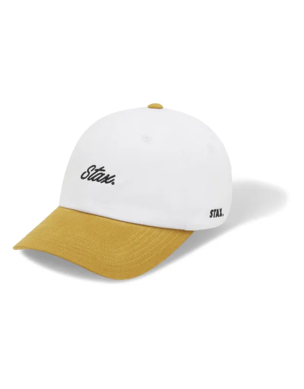 Cursive Dad Cap - Sadzi (Mustard) sold by Stax