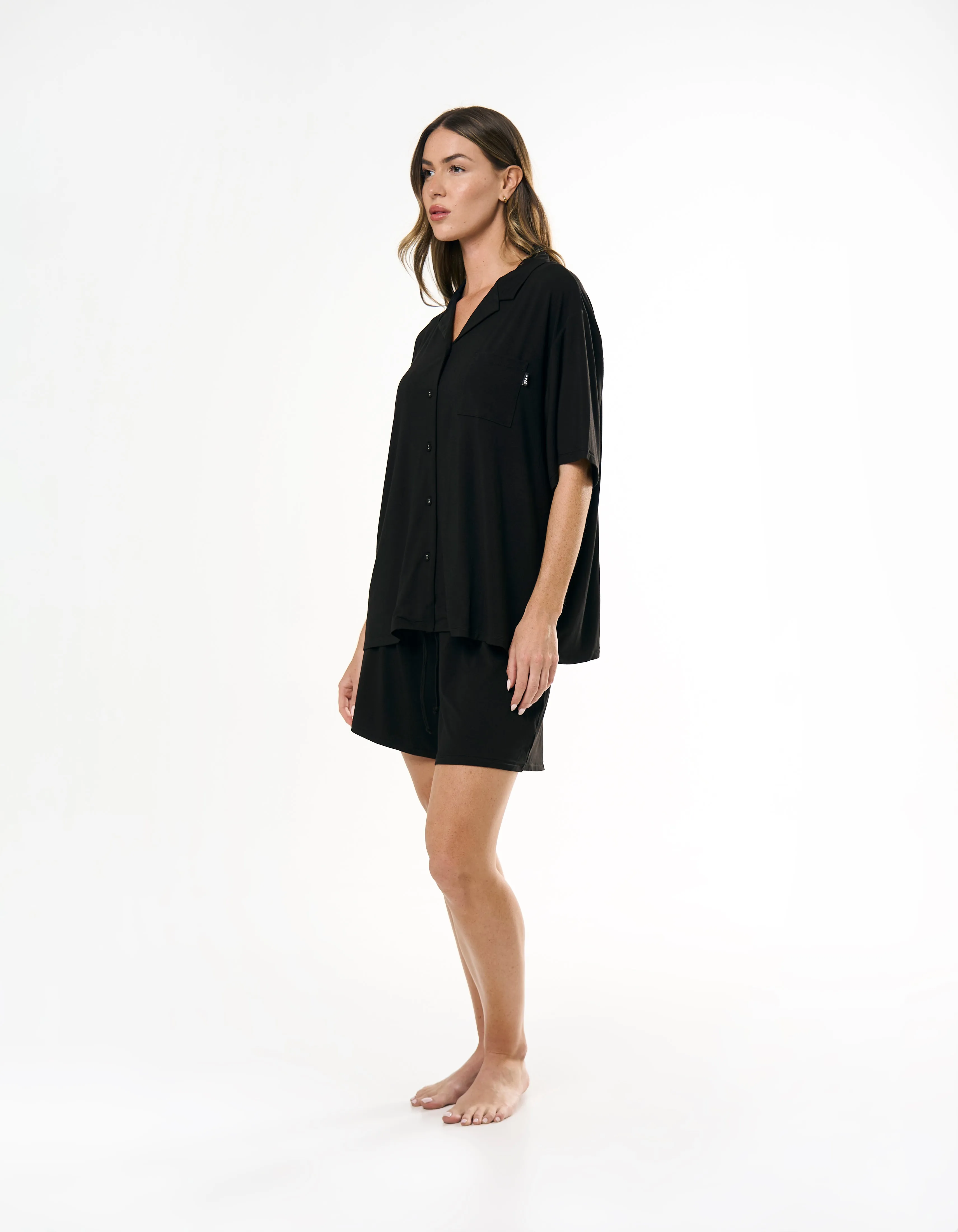 Sleep Short Sleeve Shirt - Black sold by Stax product image thumbnail 4