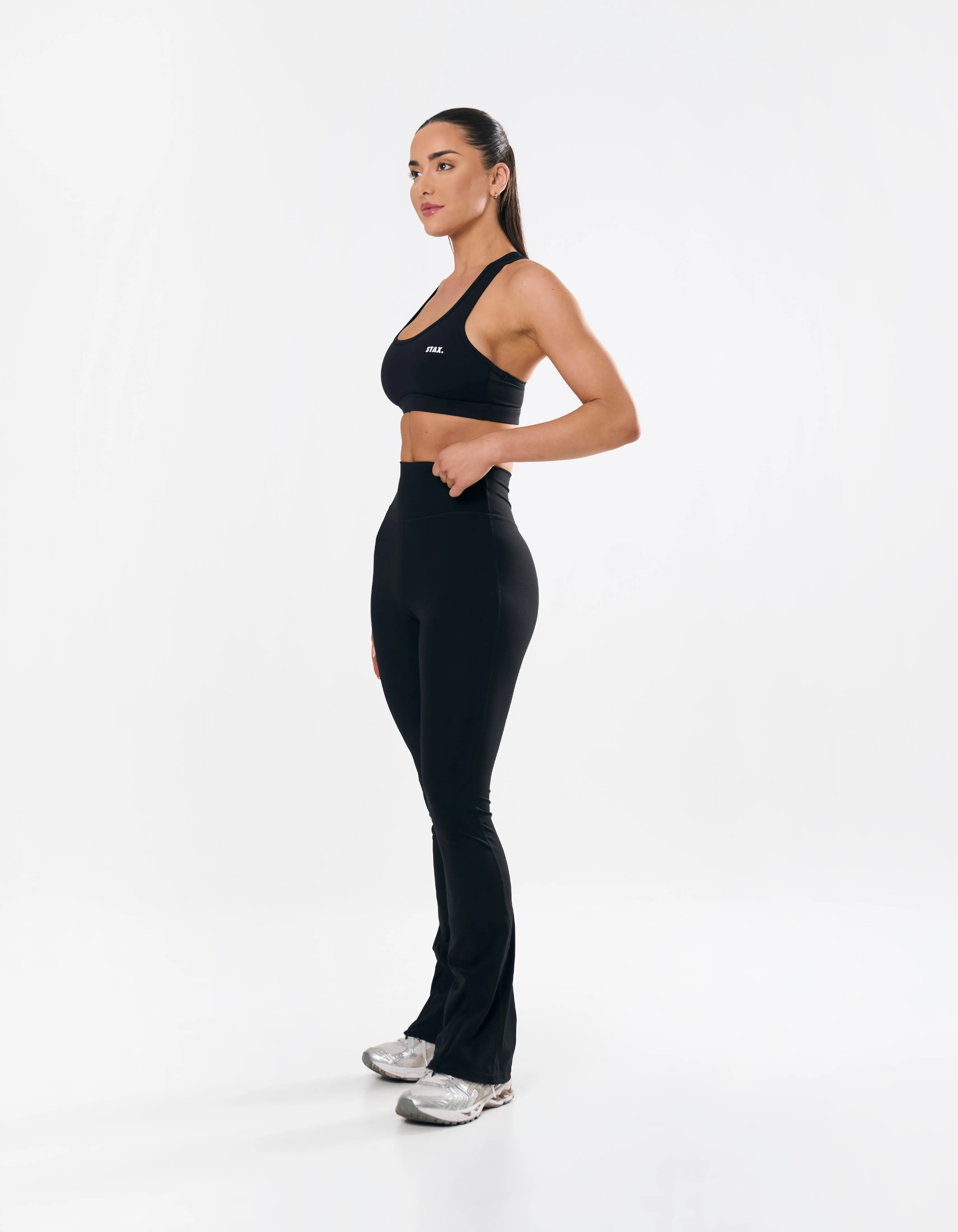 STAX. Flare Tights No Zip NANDEX ™ - Black sold by Stax