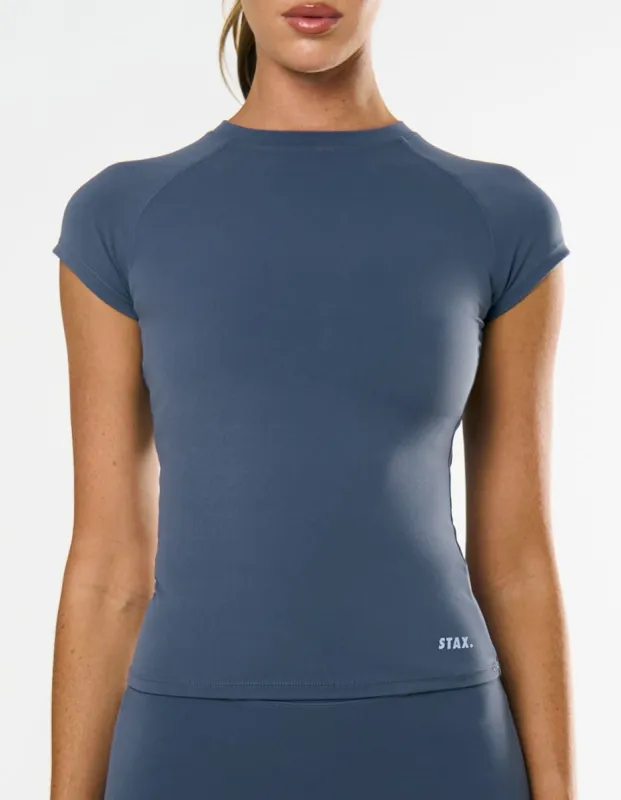 Cap Sleeve Tee Airlyte - Sky sold by Stax