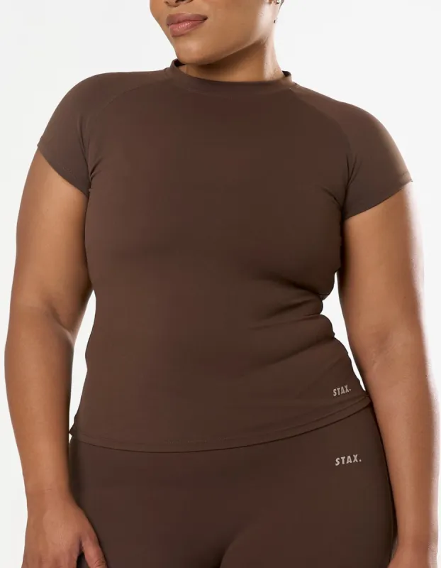 Cap Sleeve Tee Airlyte - Coconut sold by Stax