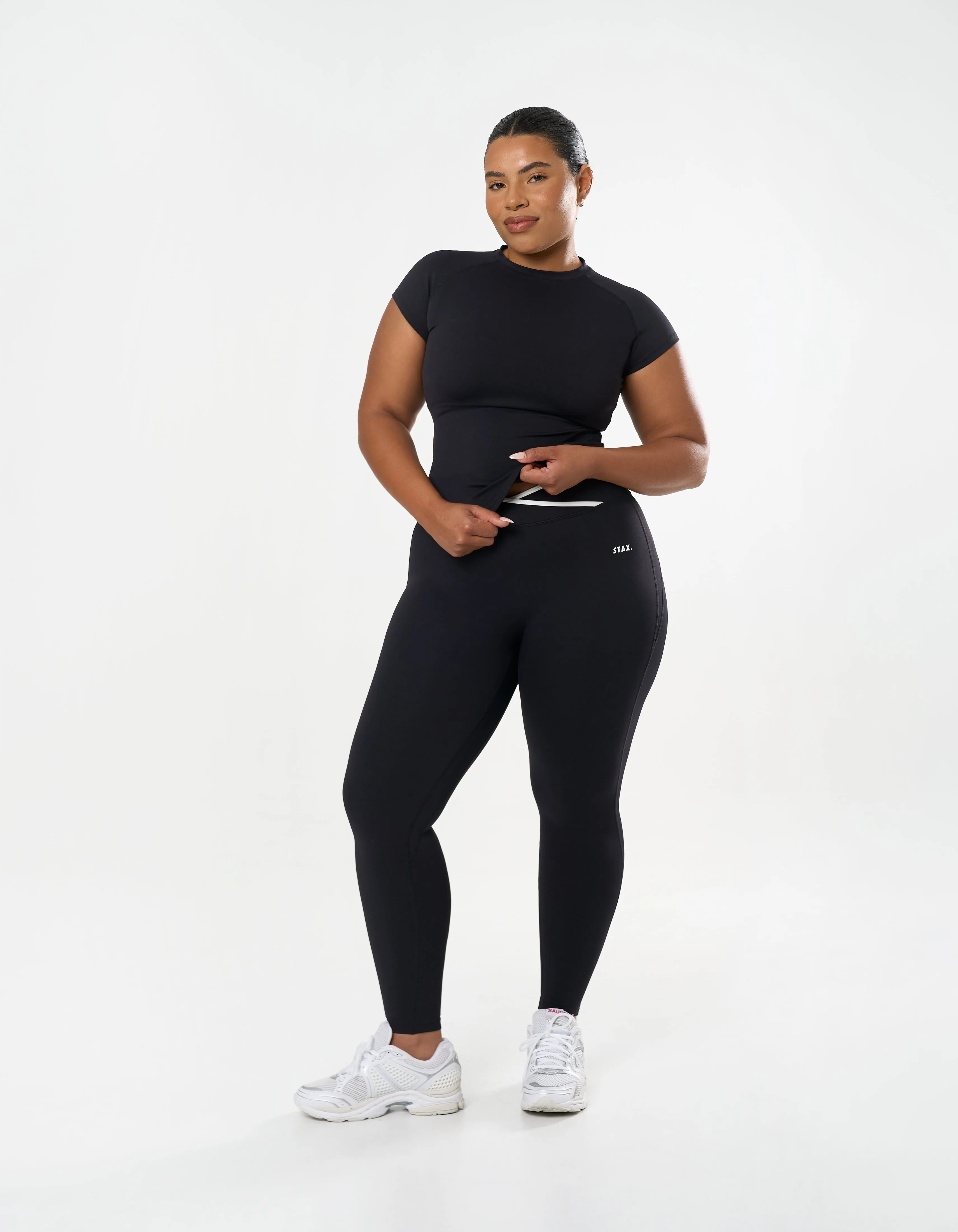 Cap Sleeve Tee Airlyte - Liquorice sold by Stax product image thumbnail 2