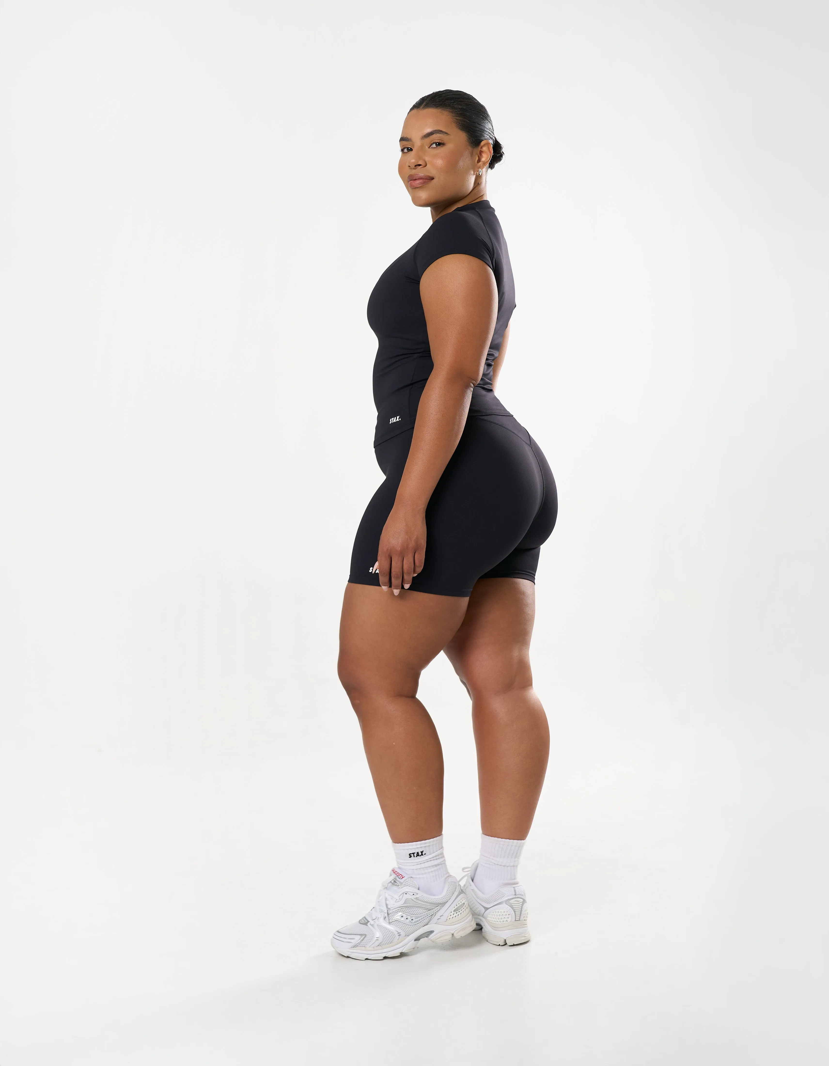 Cap Sleeve Tee Airlyte - Liquorice sold by Stax product image thumbnail 5