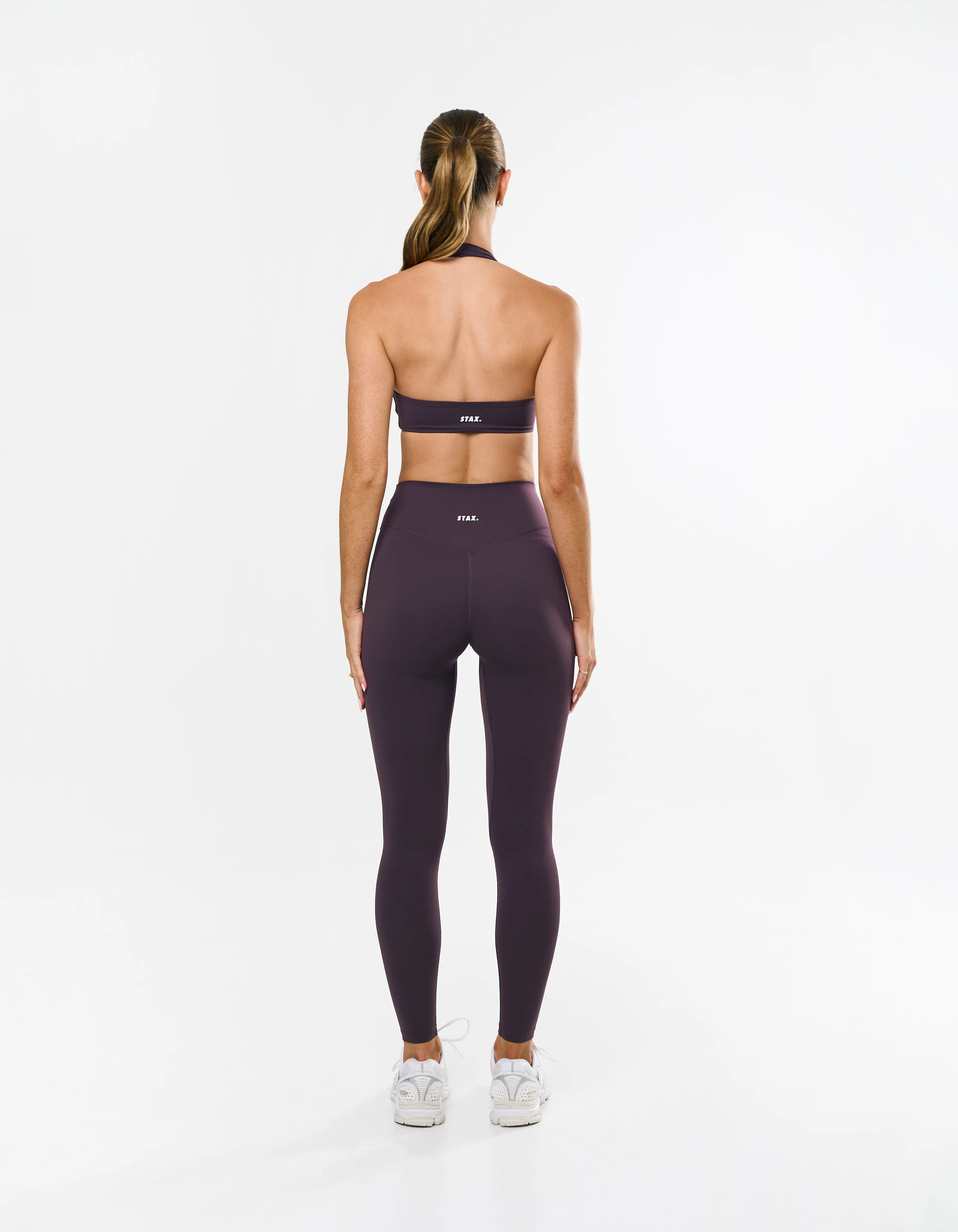 Square Neck Halter Crop Airlyte - Plum sold by Stax product image thumbnail 3