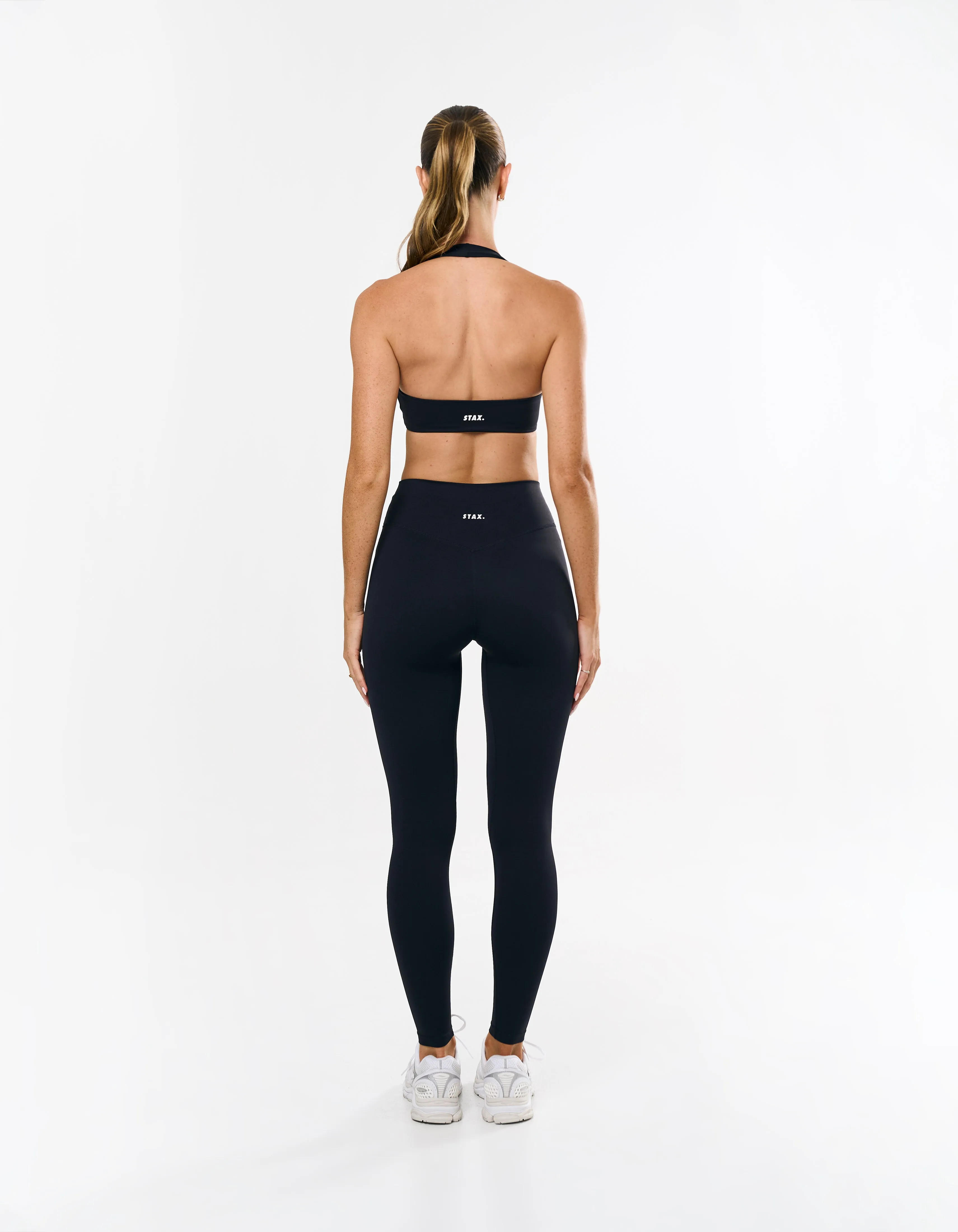 Square Neck Halter Crop Airlyte - Black sold by Stax product image thumbnail 5