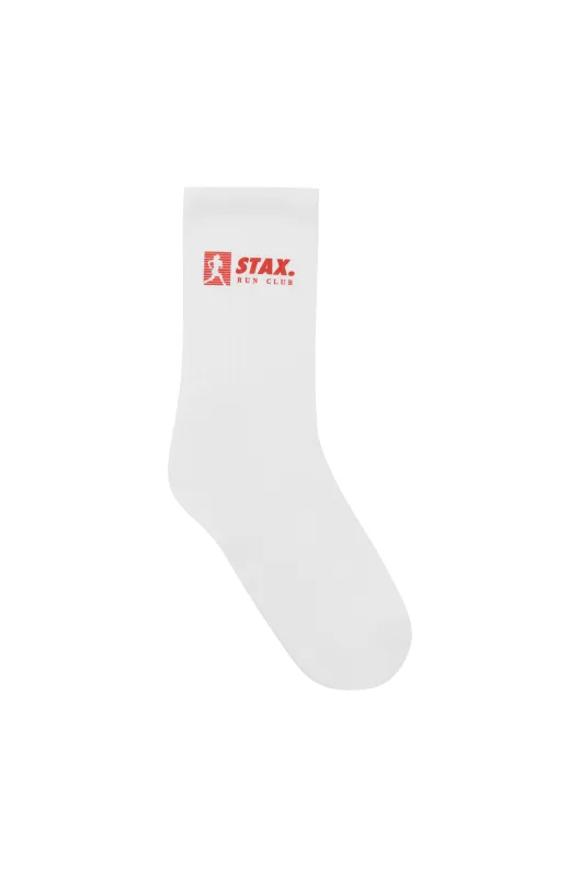 RC3 Socks - White/Red Logo sold by Stax