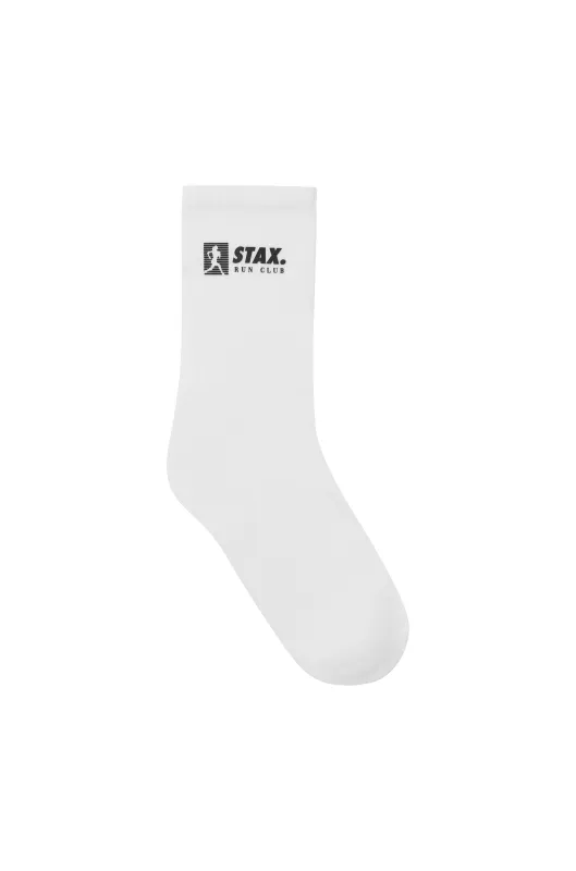 RC3 Socks - White/Black Logo sold by Stax