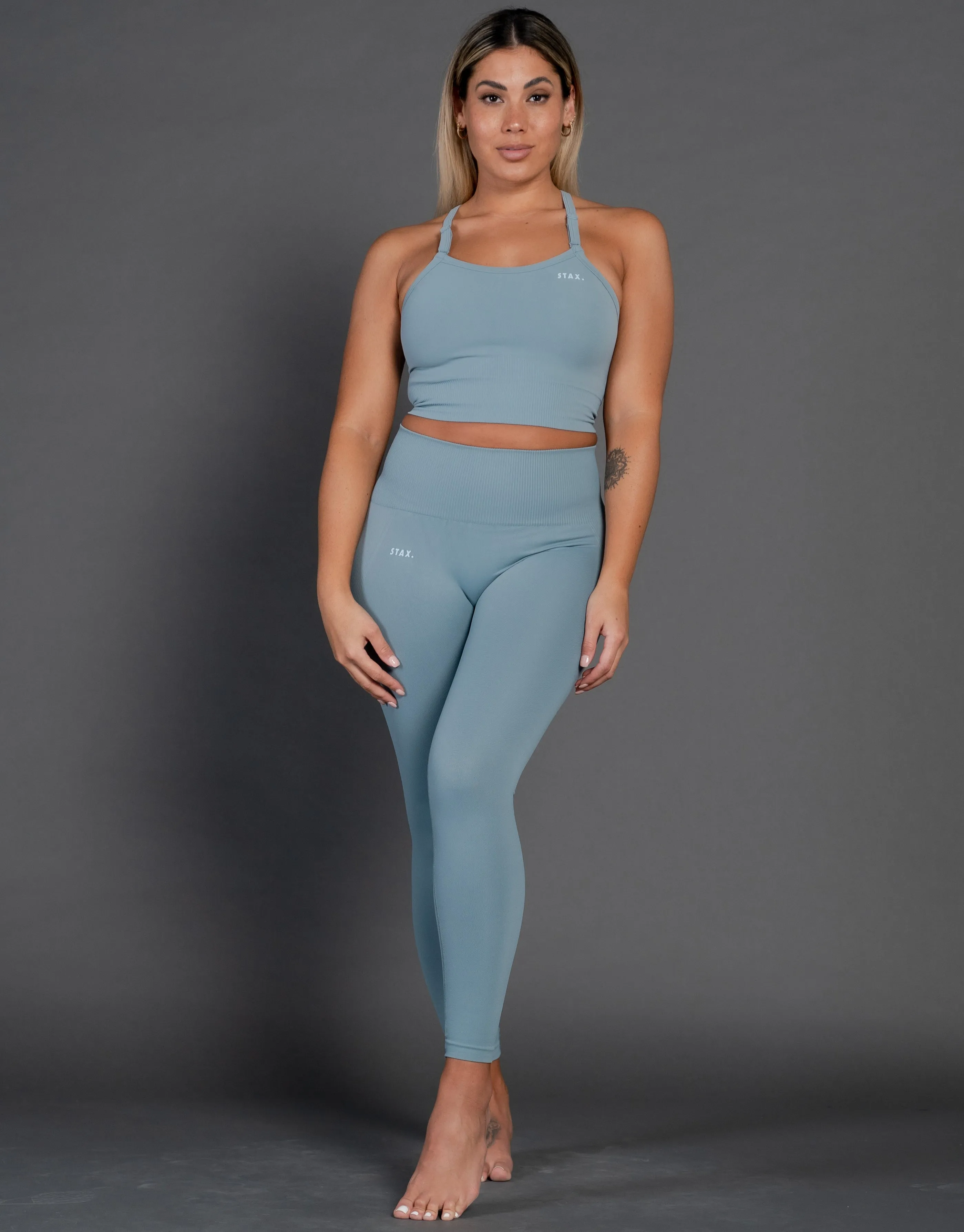 Premium Seamless V4 Tights - Trench Blue sold by Stax product image thumbnail 5