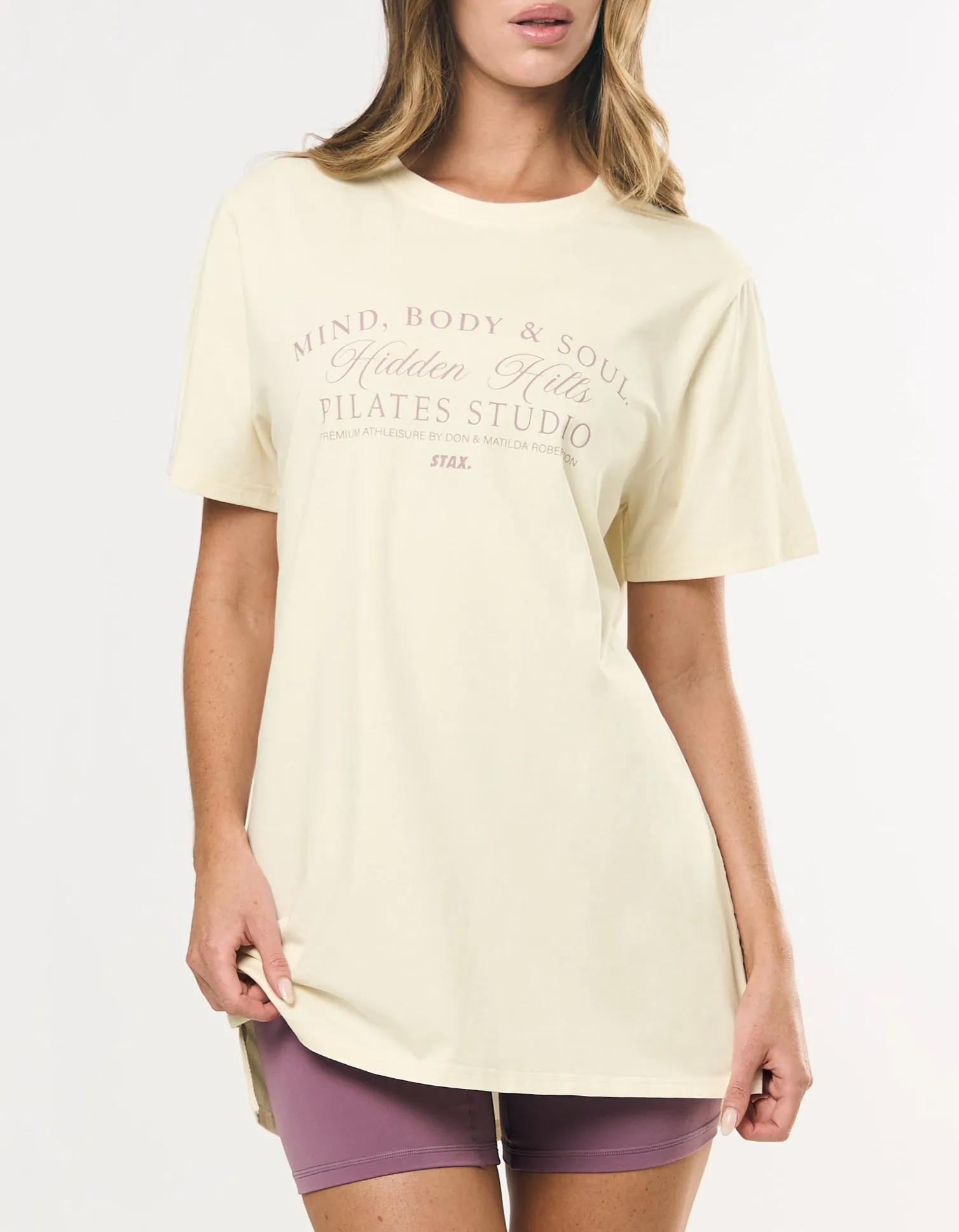 Wellness Oversized Tee - Cream sold by Stax
