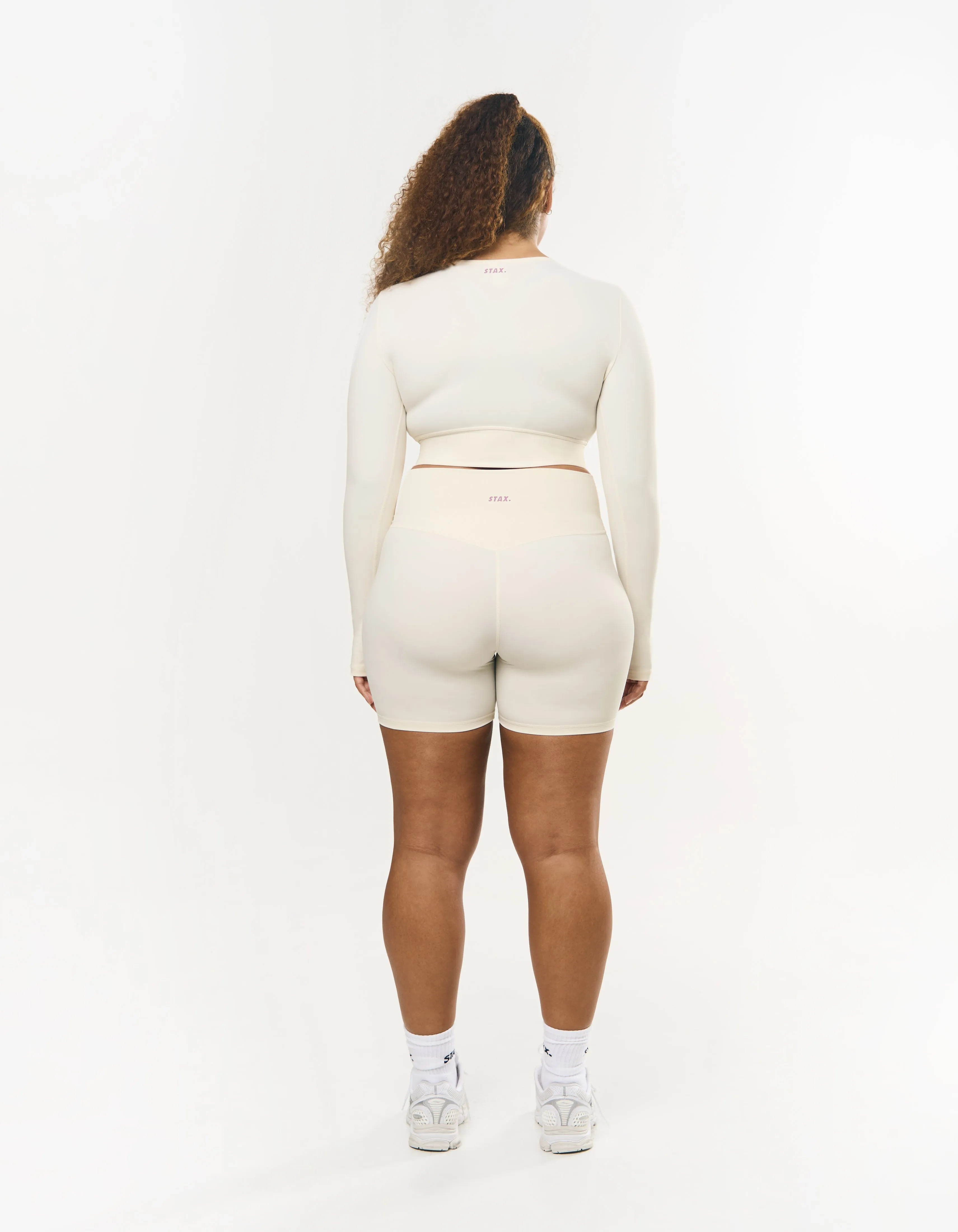 V front Cropped Long Sleeve NANDEX™ - Cream sold by Stax product image thumbnail 5