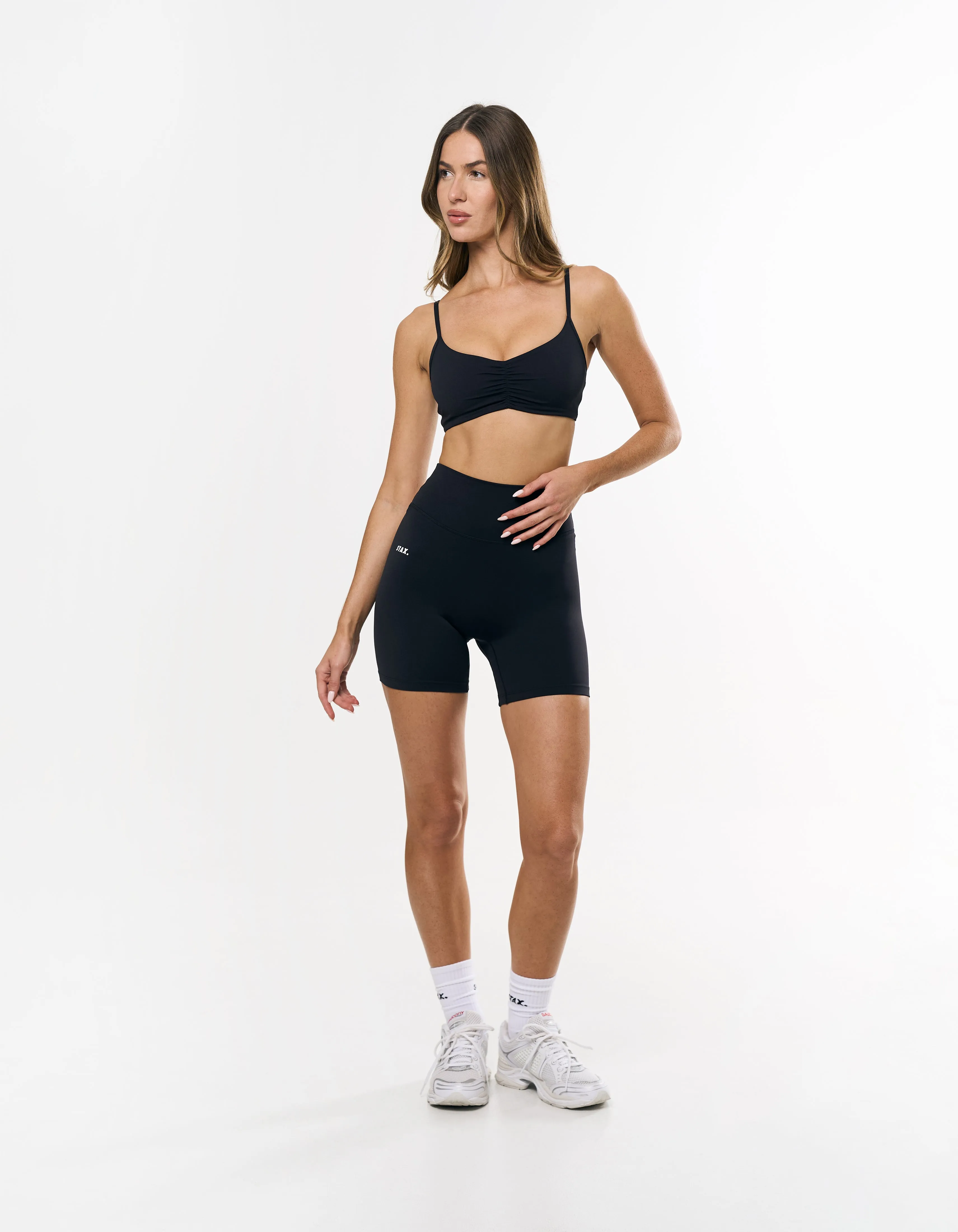Ruched Crop Airlyte - Black sold by Stax product image thumbnail 3