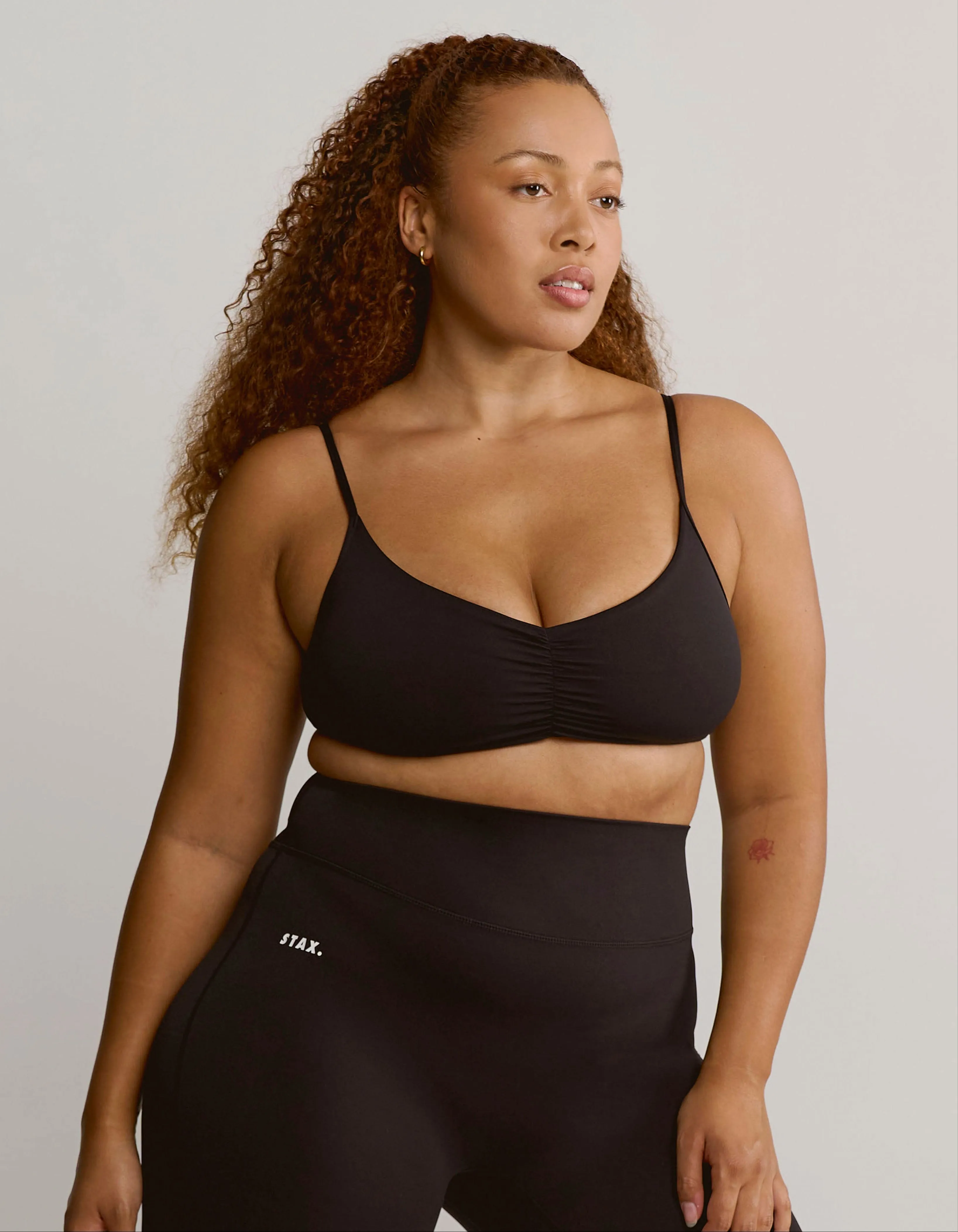 Ruched Crop Airlyte - Black sold by Stax product image thumbnail 4