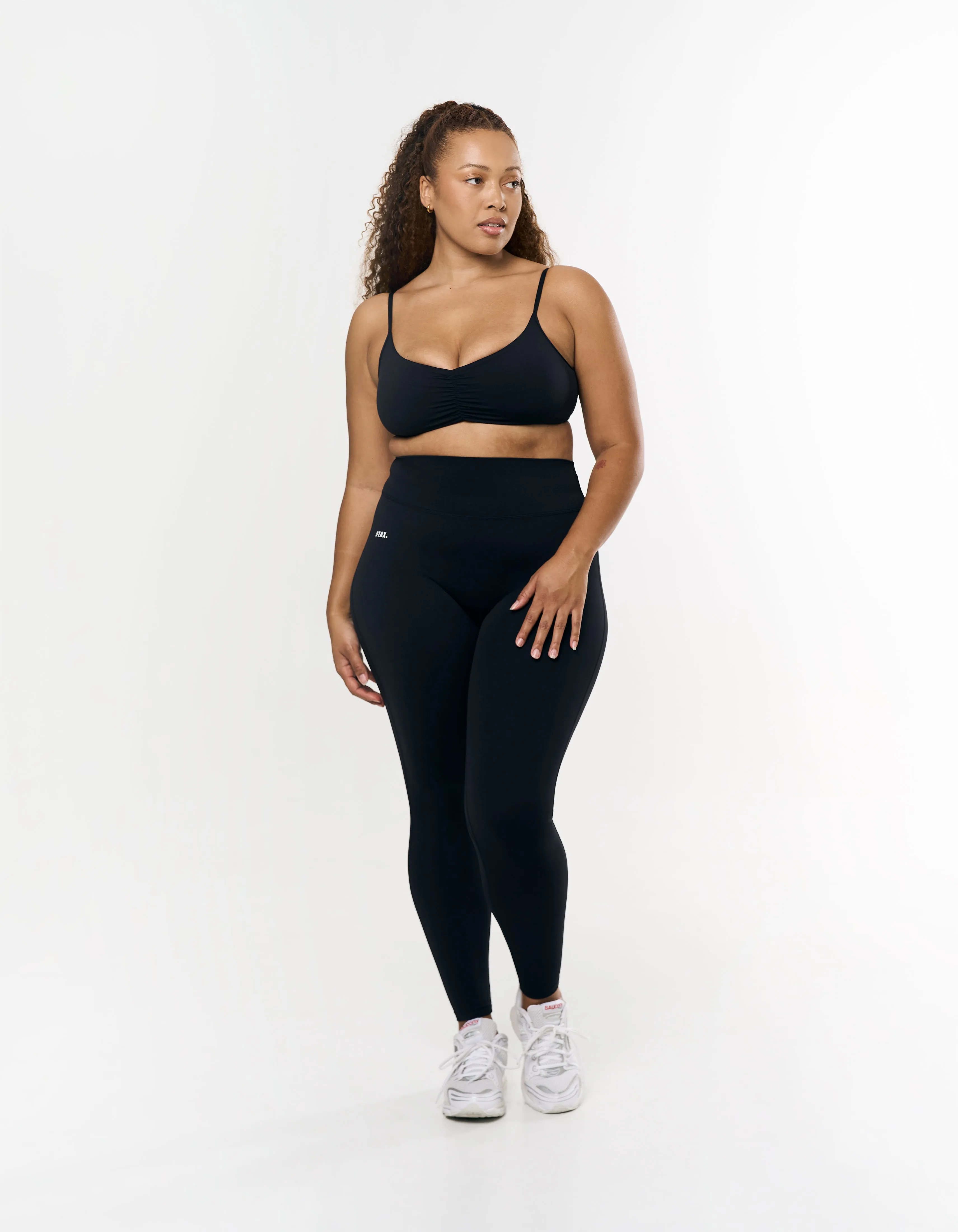 Ruched Crop Airlyte - Black sold by Stax product image thumbnail 2