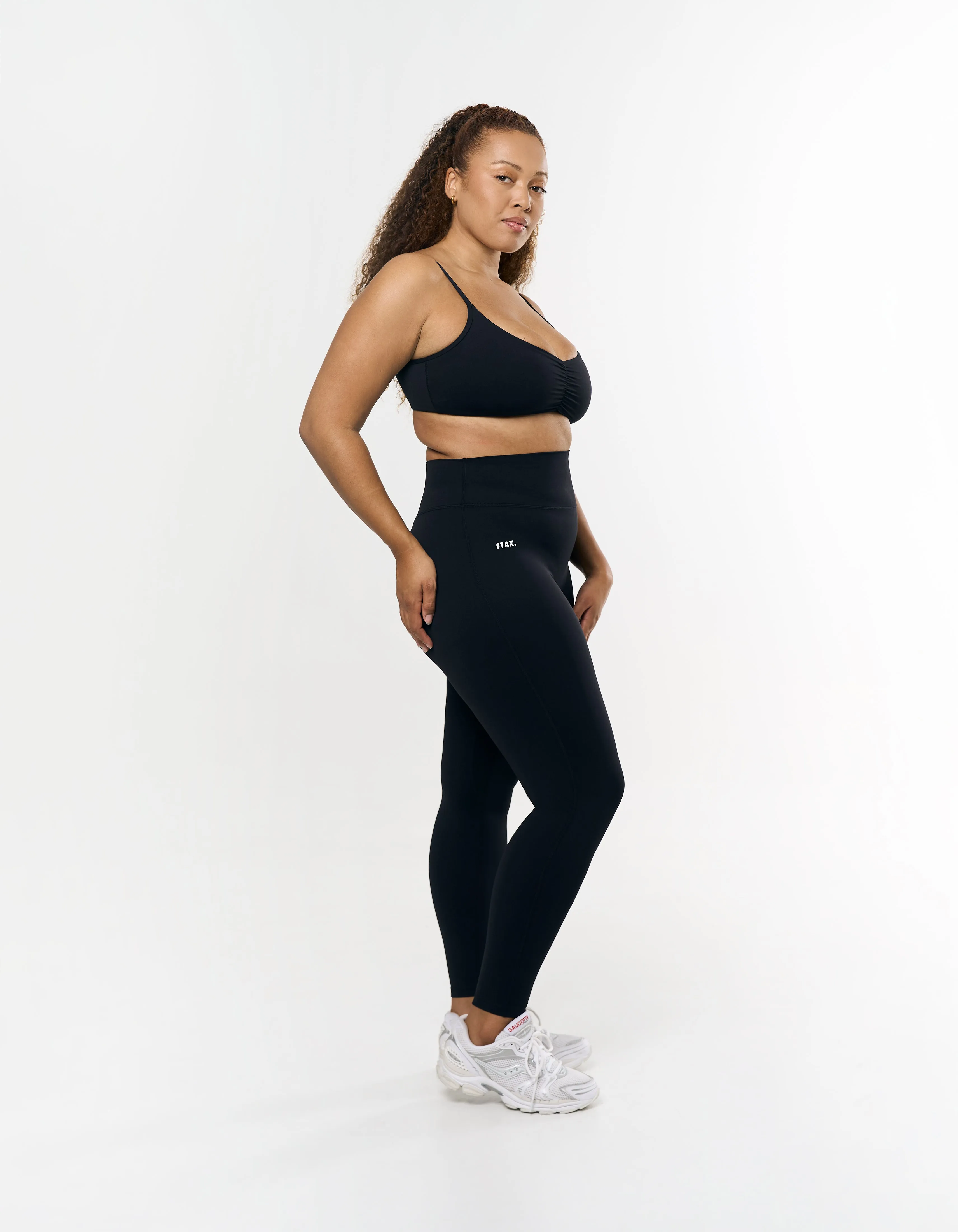 Ruched Crop Airlyte - Black sold by Stax product image thumbnail 5
