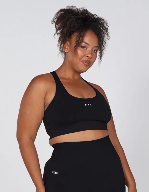 Premium Seamless Favourites Low Back Crop - Astro sold by Stax