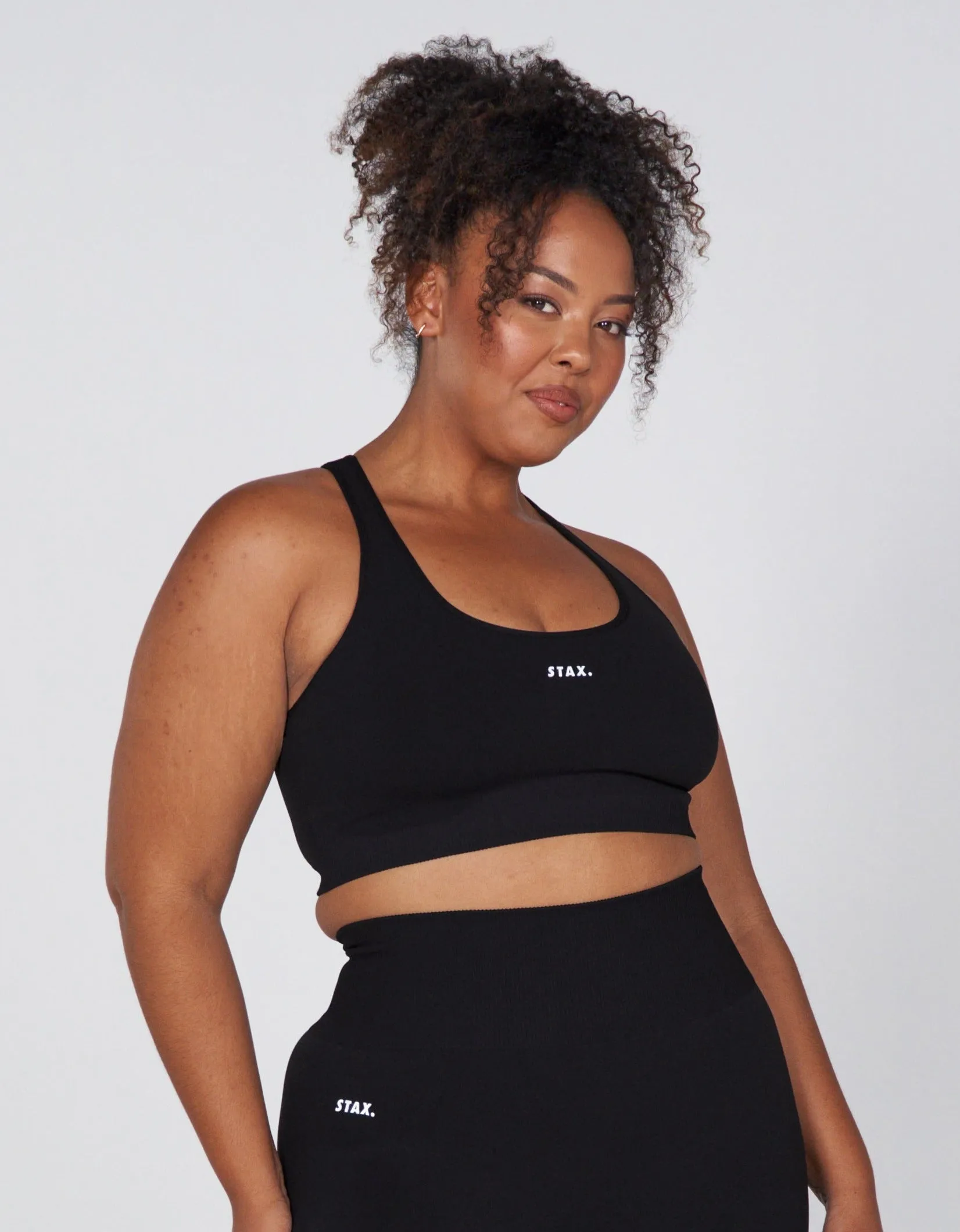 Premium Seamless Favourites Low Back Crop - Astro sold by Stax