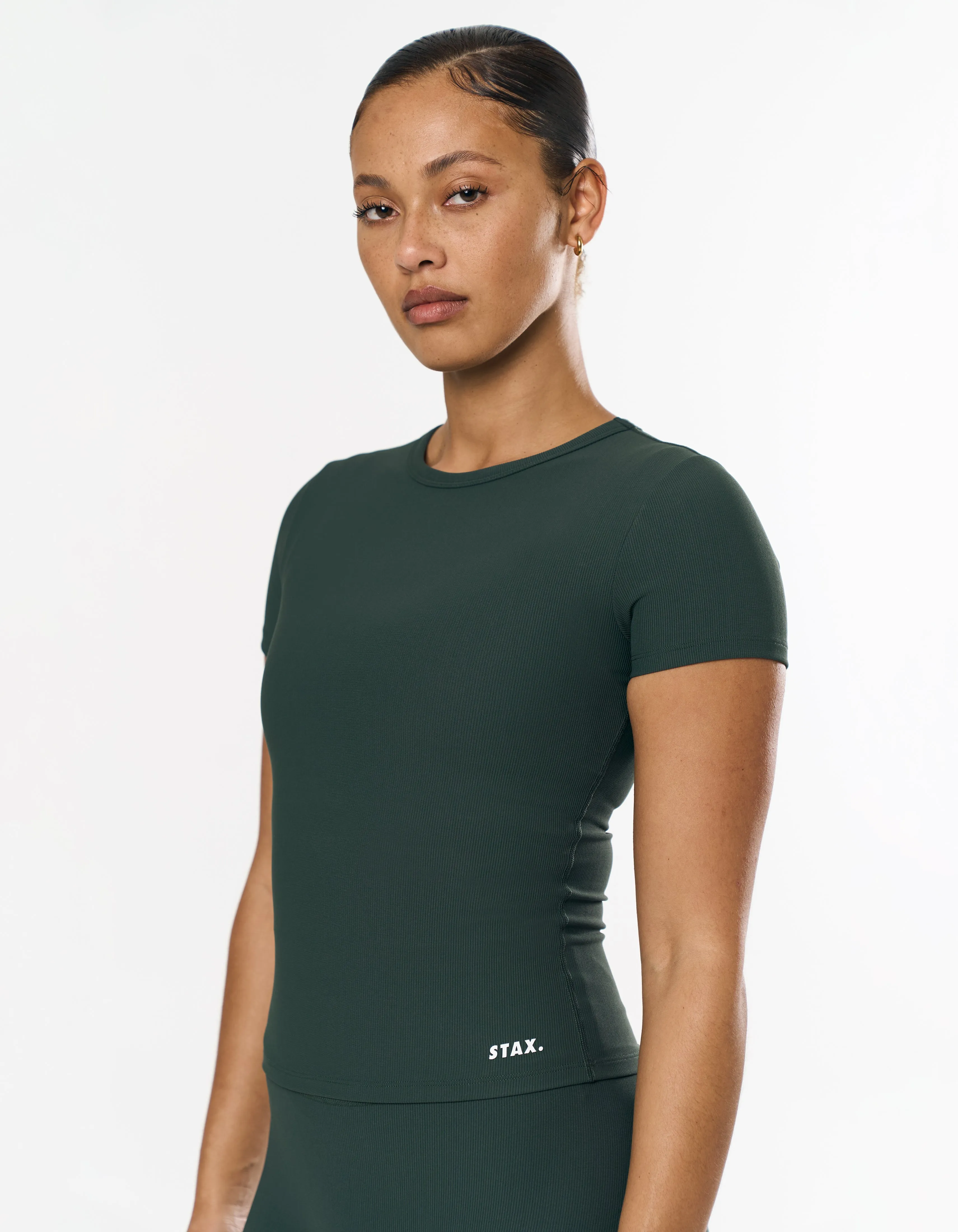 Active Rib Fitted Tee - Alpine sold by Stax product image thumbnail 3
