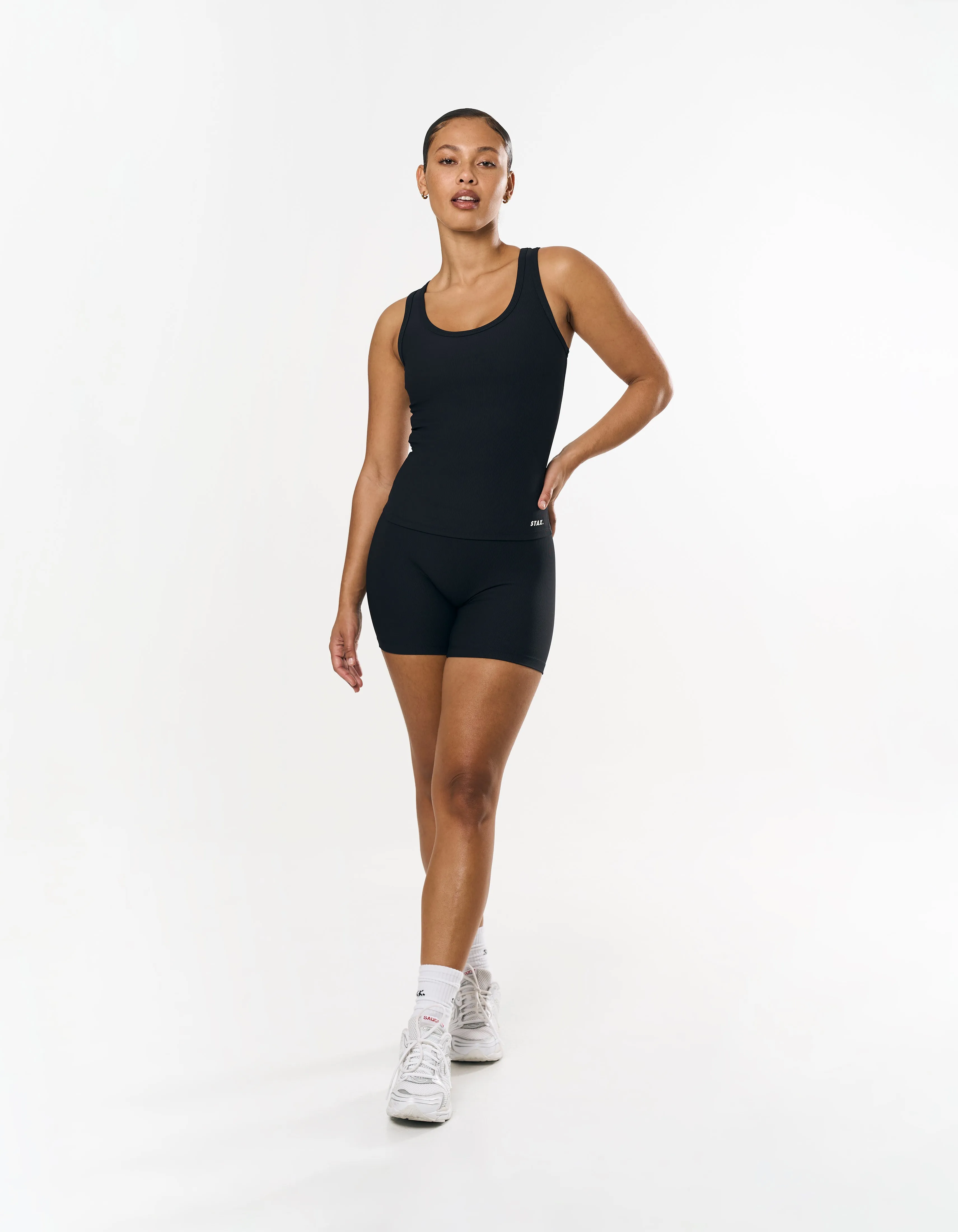 Active Rib Racer Singlet - Black sold by Stax product image thumbnail 2