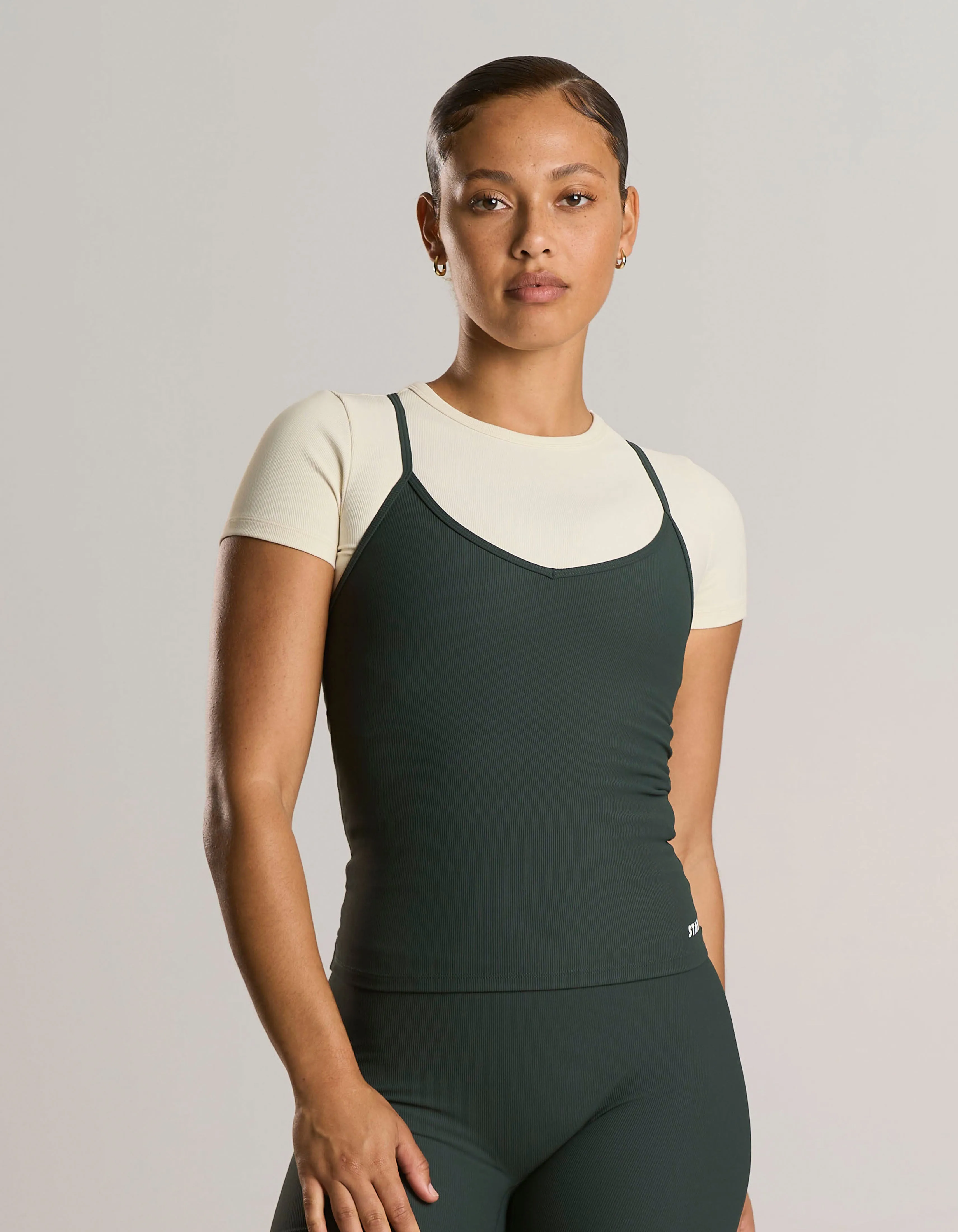 Active Rib Strappy Singlet - Alpine sold by Stax product image thumbnail 4