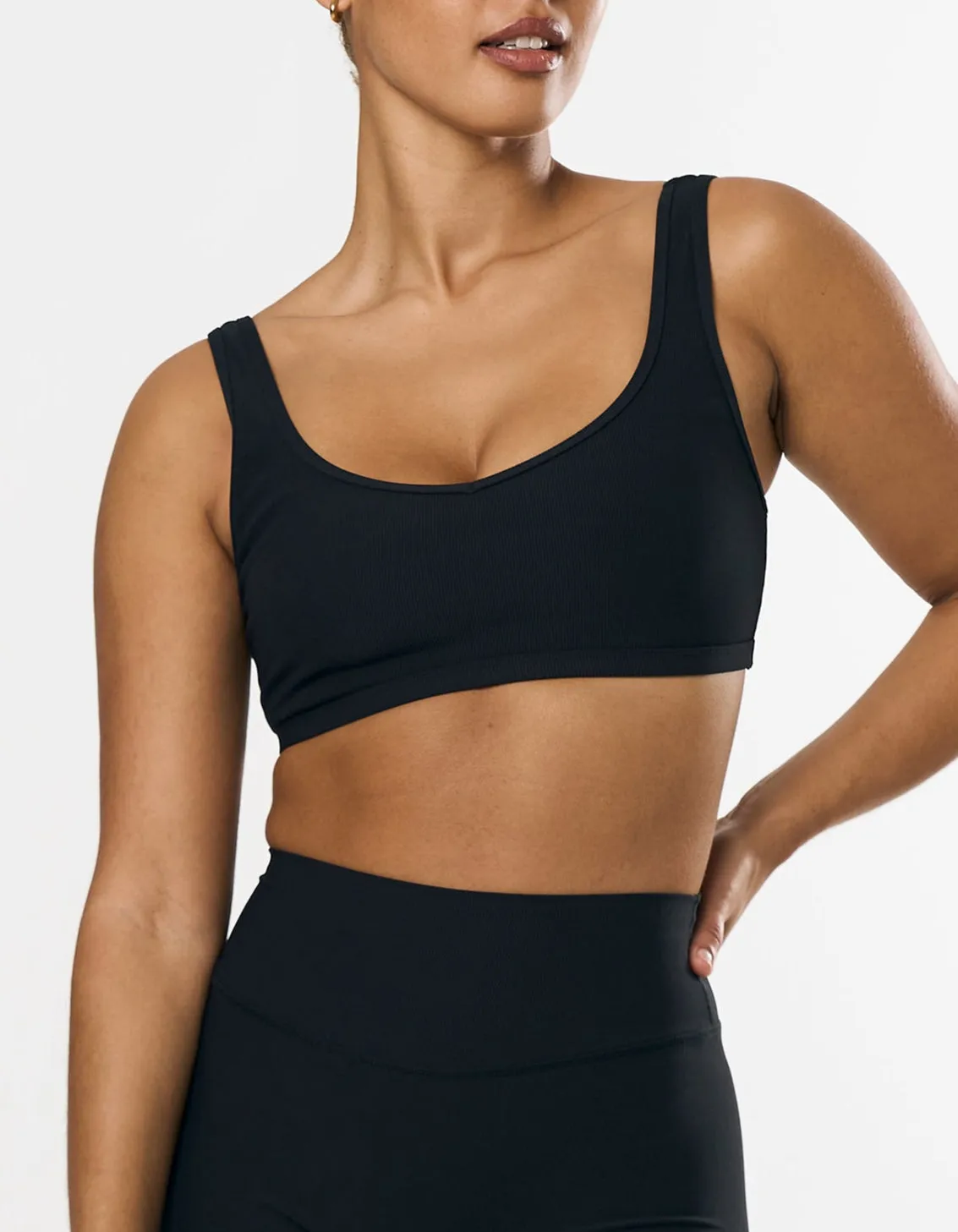 Active Rib Crop - Black sold by Stax