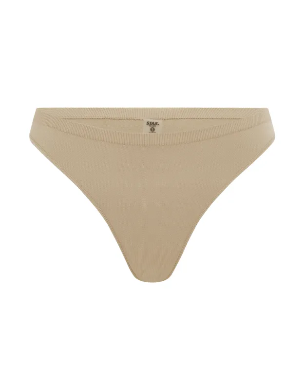 Premium Seamless G-String - Taupe sold by Stax