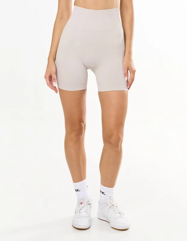 Premium Seamless Midi Bike Shorts - Bone sold by Stax