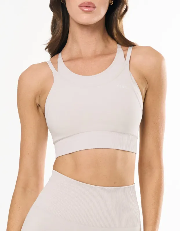 Premium Seamless Layered Crop - Bone sold by Stax