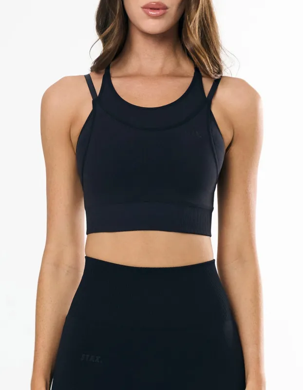 Premium Seamless Layered Crop - Shadow sold by Stax