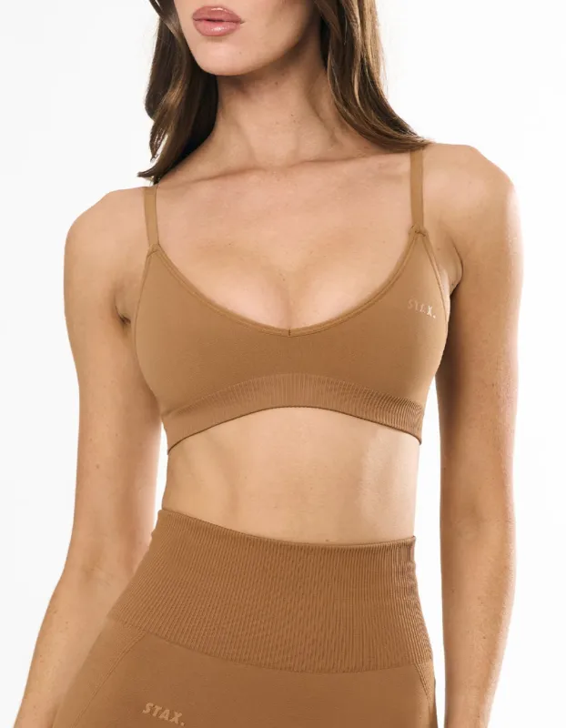 Premium Seamless Bralette -  Toffee sold by Stax