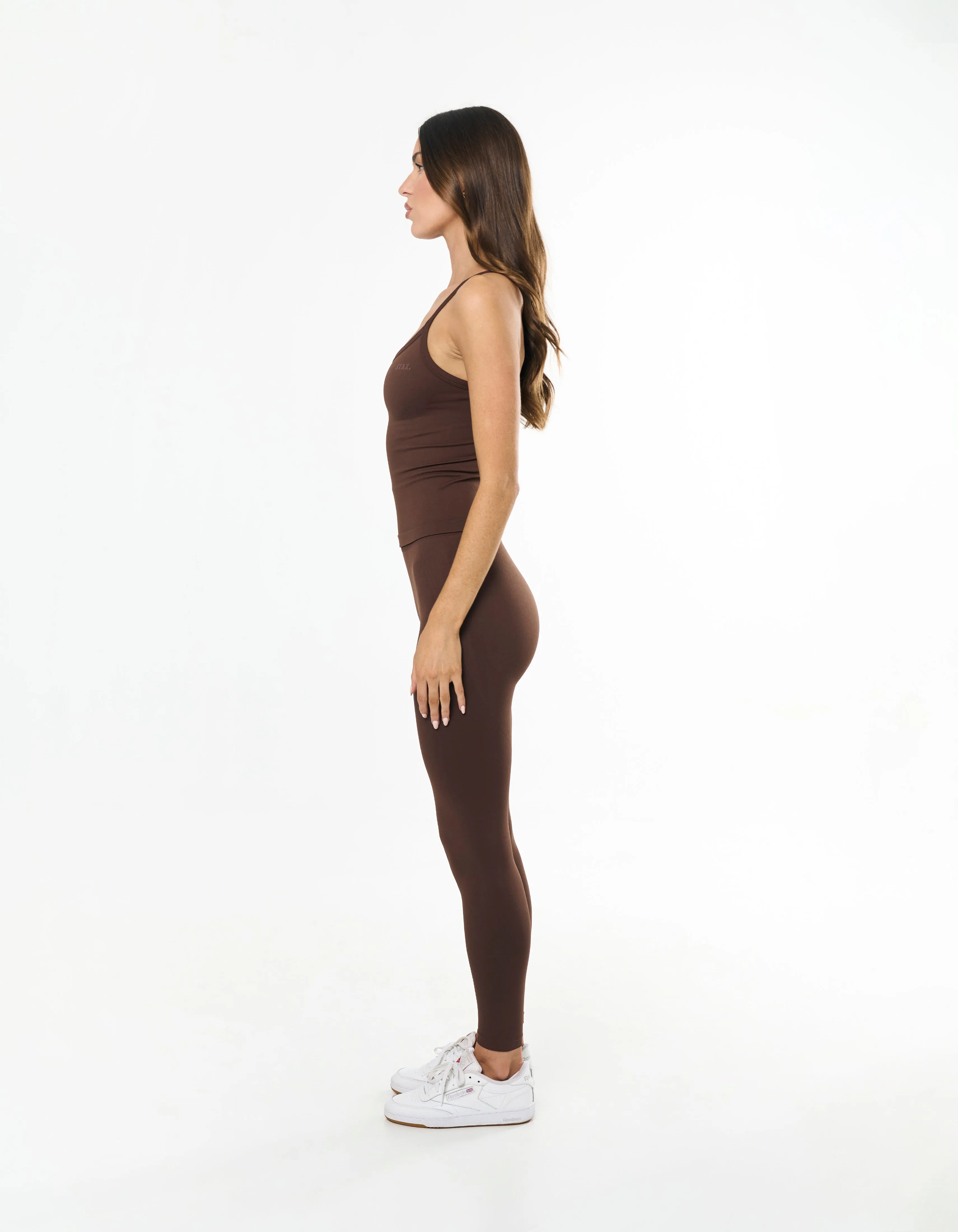 Premium Seamless Full Length Tights - Cocoa sold by Stax product image thumbnail 4