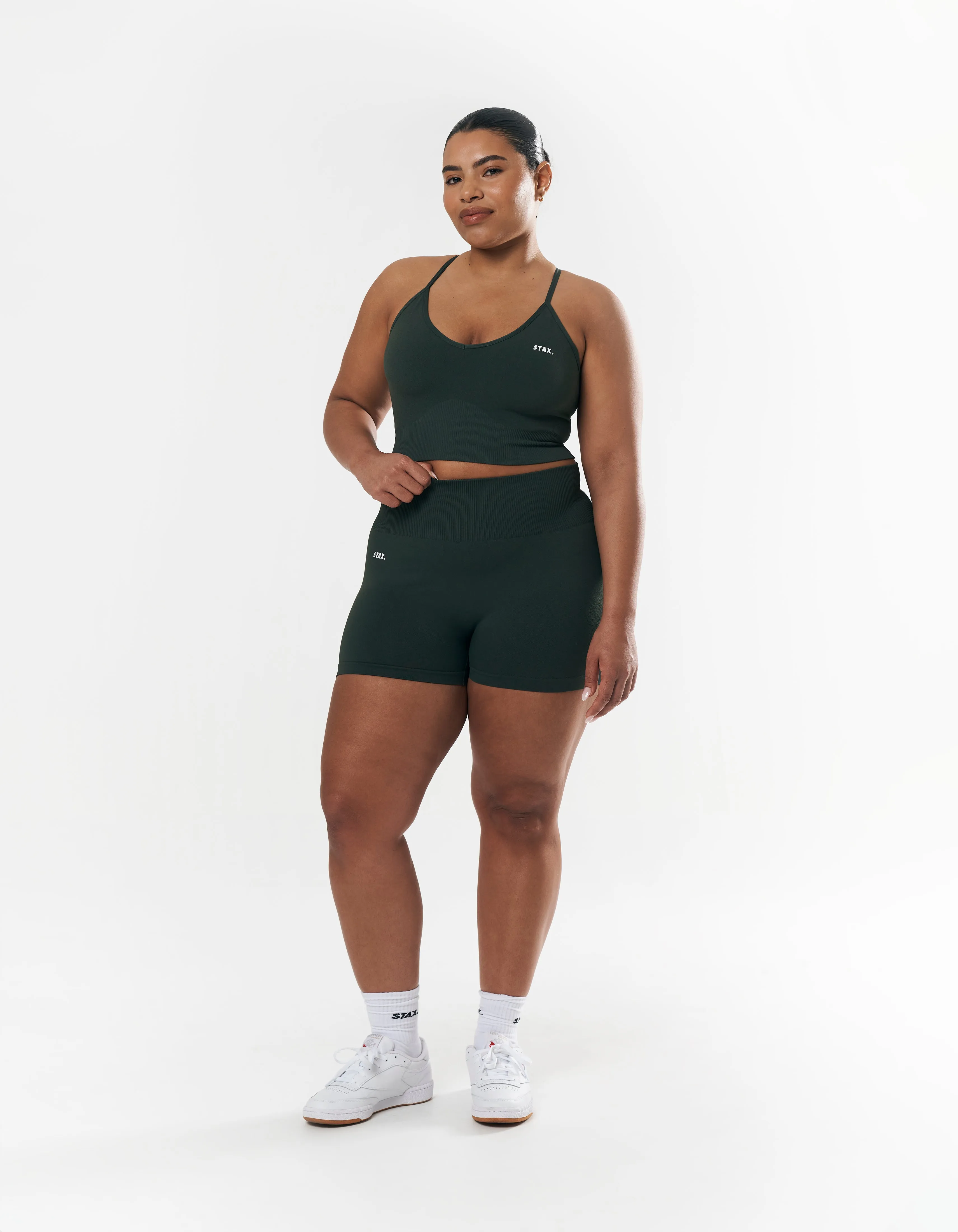 Premium Seamless Strappy Crop - Forest sold by Stax product image thumbnail 5