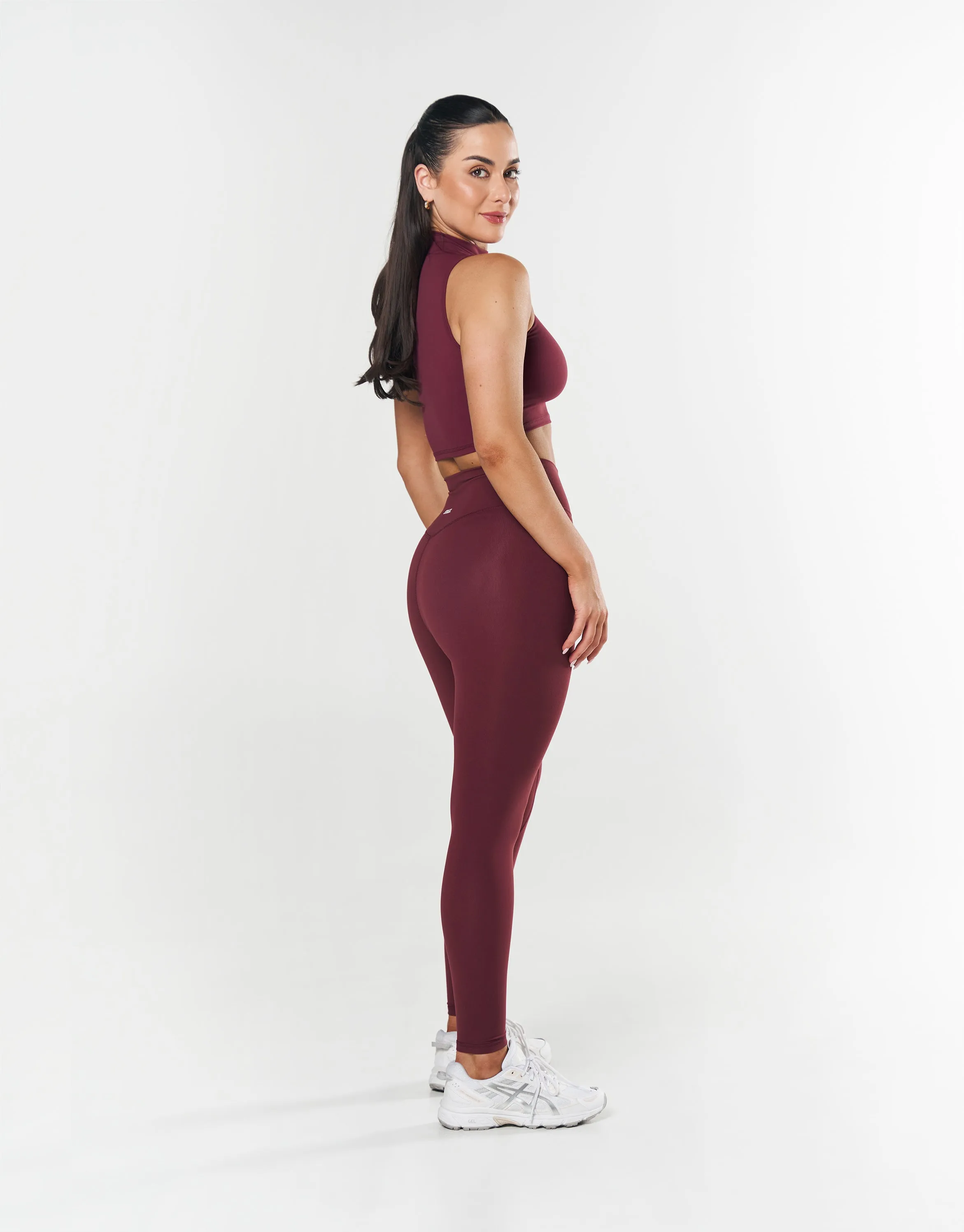 High Neck Cropped Tank NANDEX ™ Maple - Burgundy sold by Stax product image thumbnail 4