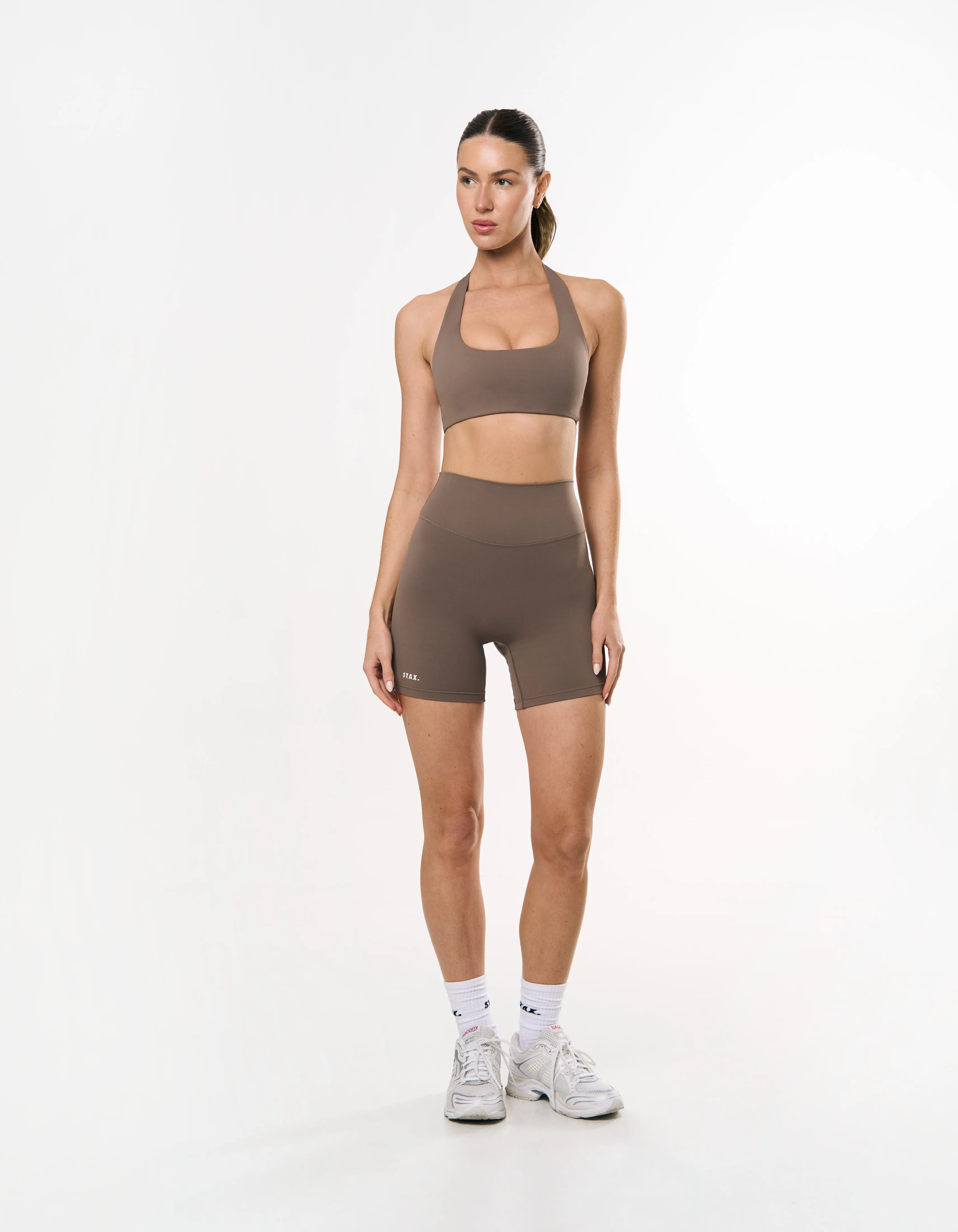 Square Neck Halter Crop Airlyte - Stone sold by Stax product image thumbnail 2
