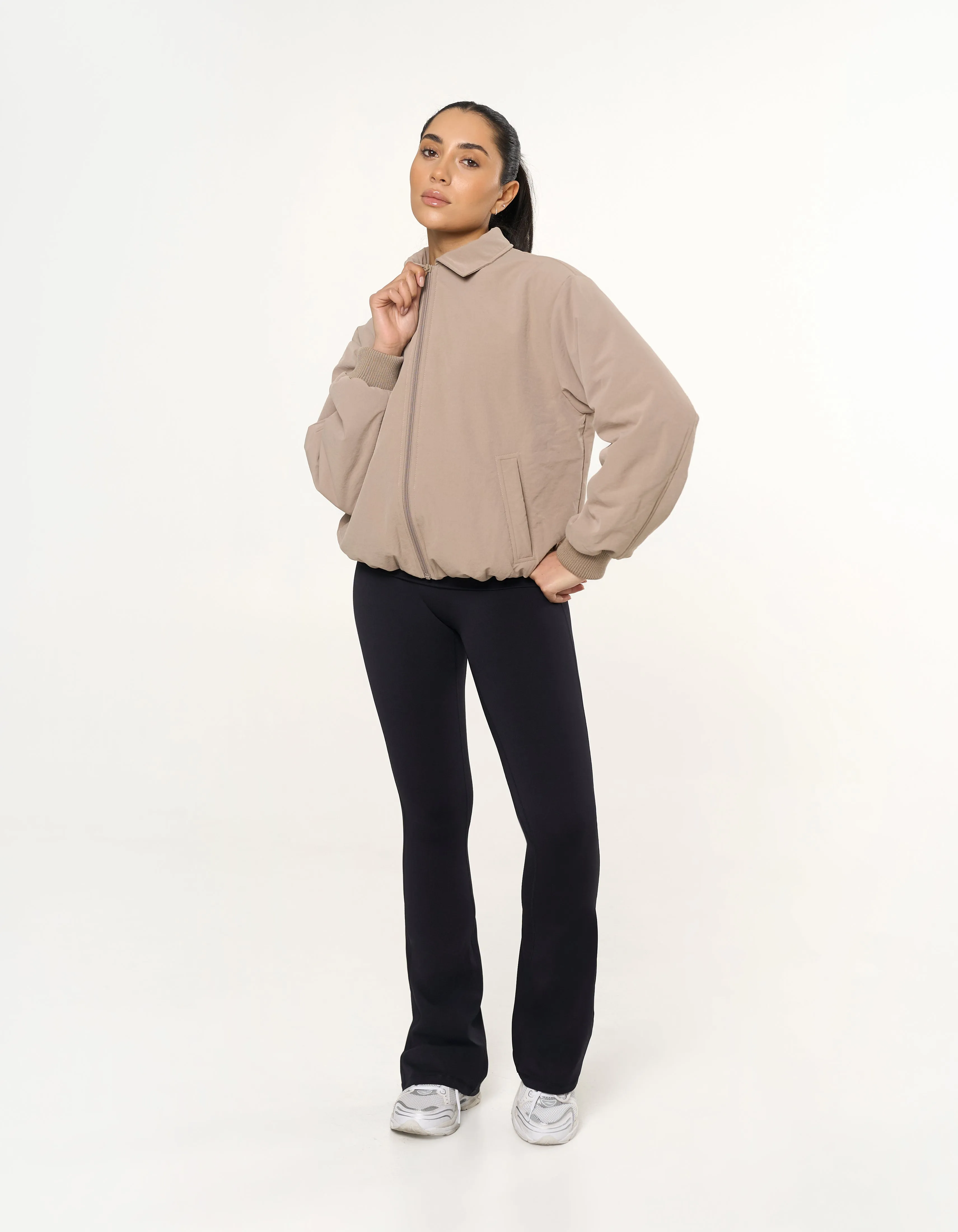 Collared Bomber Jacket - Sandstone sold by Stax product image thumbnail 3
