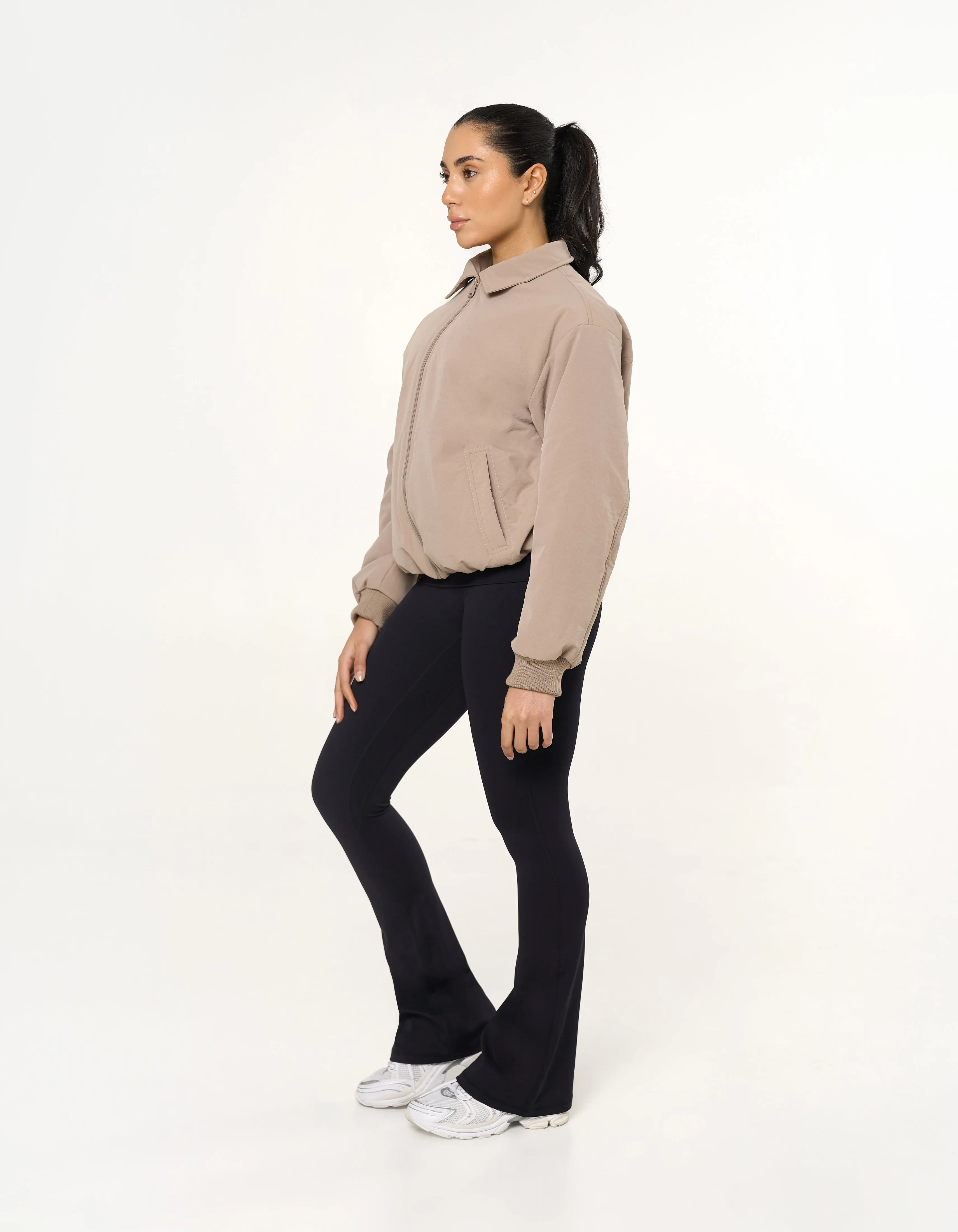 Collared Bomber Jacket - Sandstone sold by Stax product image thumbnail 4