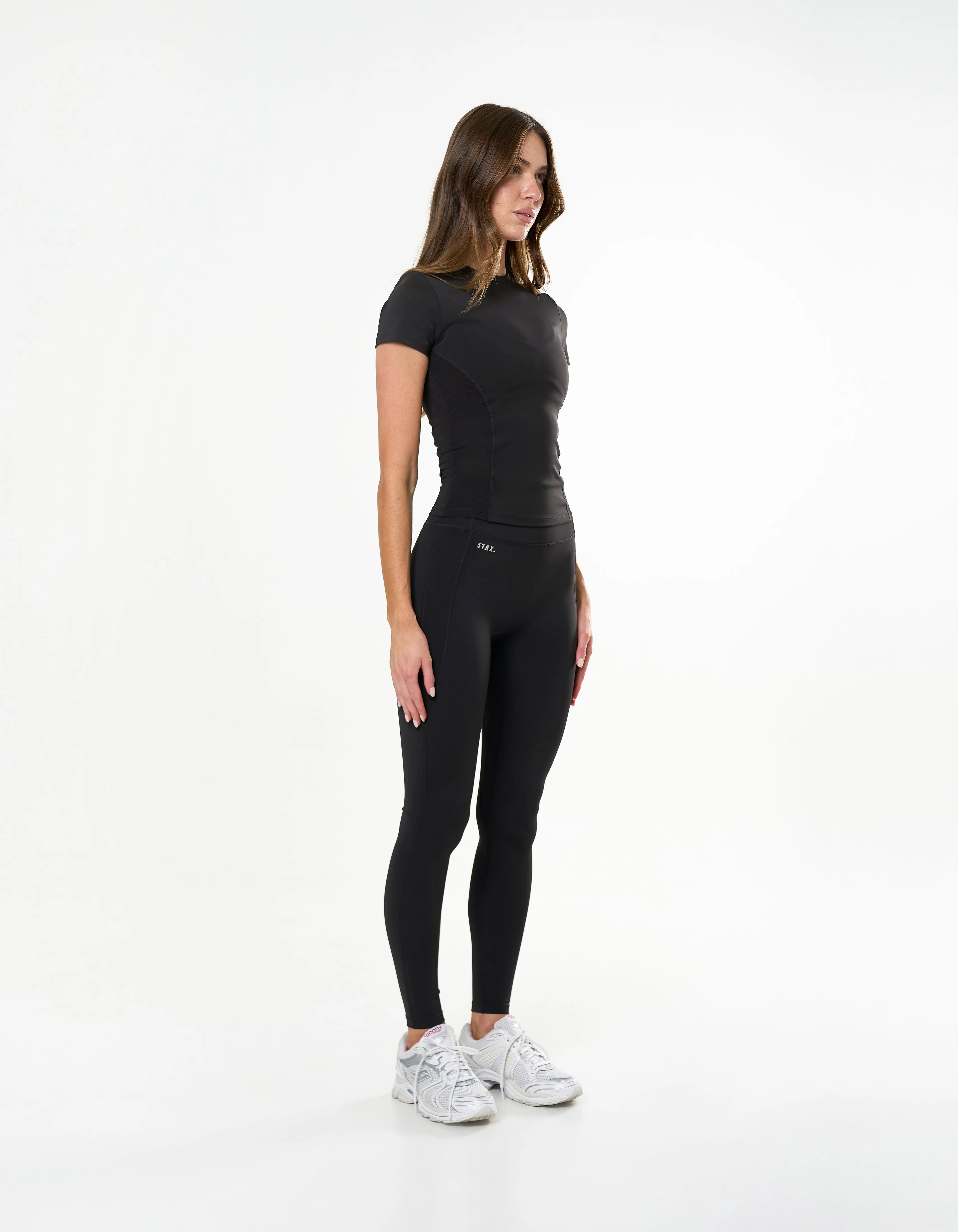 Fitted Mesh Tee Astryx - Carbon sold by Stax product image thumbnail 5