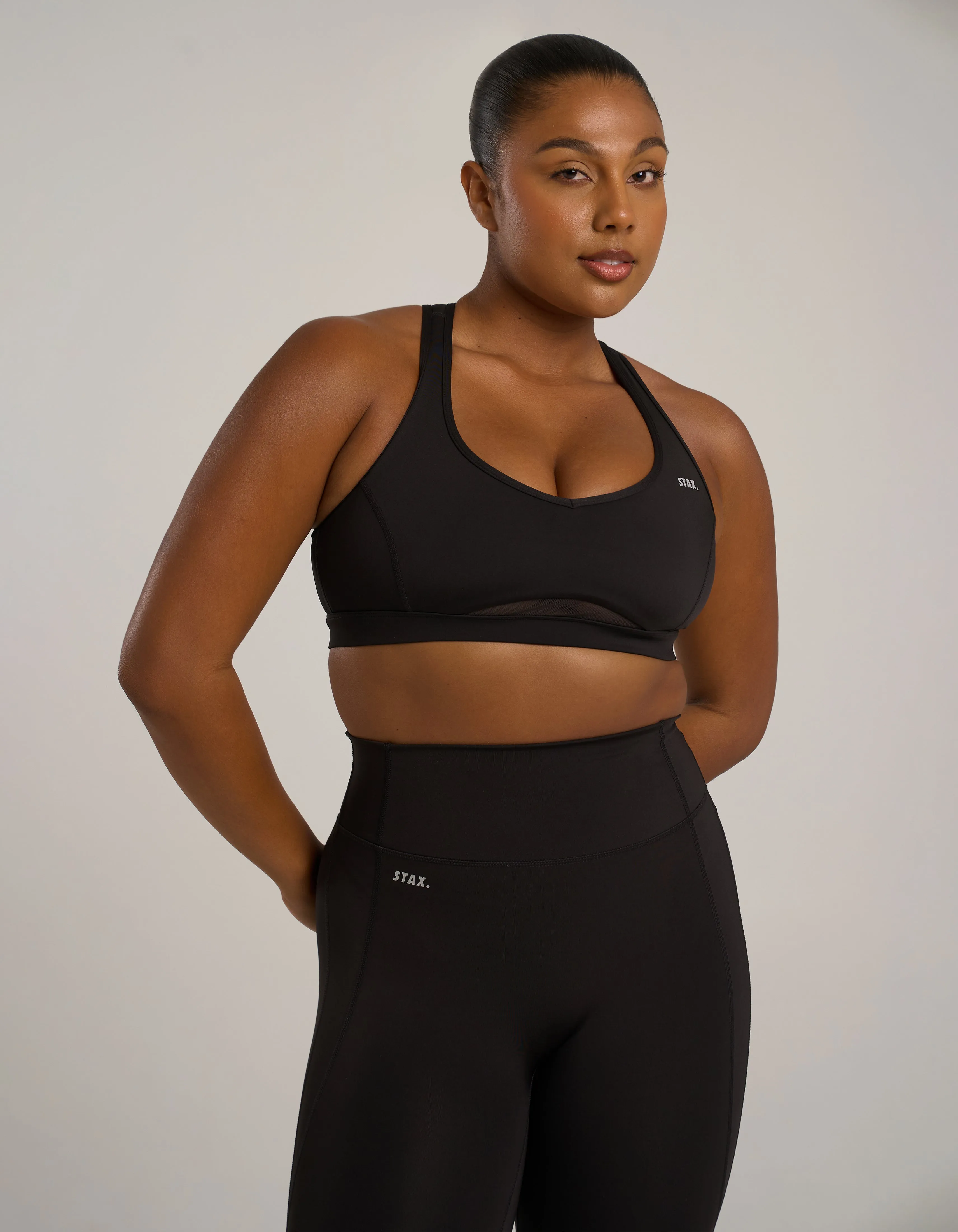 Mesh Sports Crop Astryx - Carbon sold by Stax product image thumbnail 4