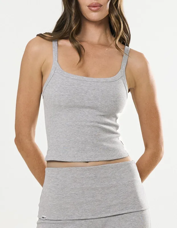 Cotton Comfort Singlet - Grey Marle sold by Stax