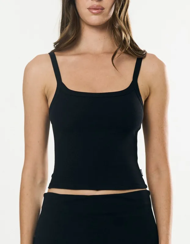 Cotton Comfort Singlet - Black sold by Stax