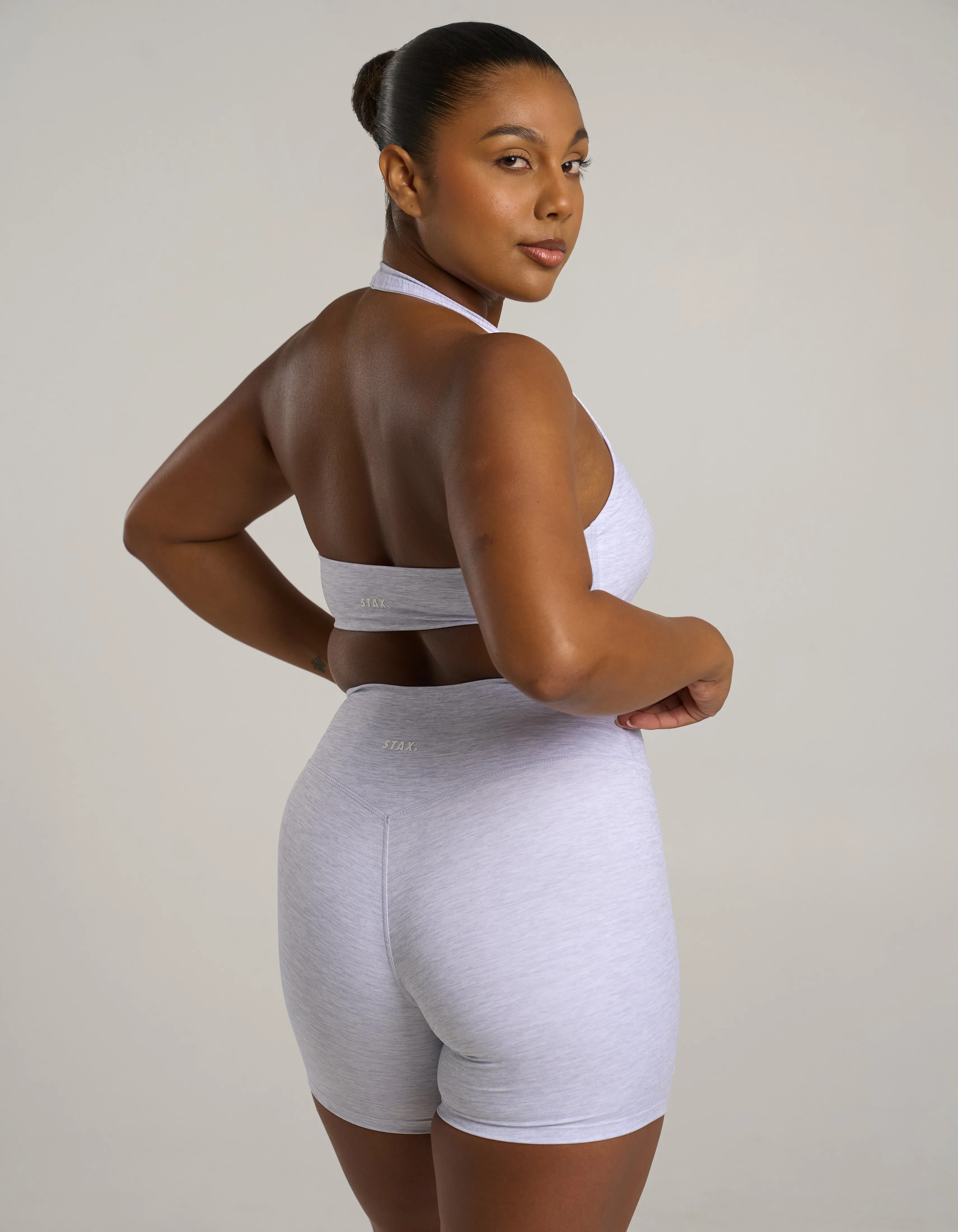 Midi Bike Shorts Airlyte - Grey Marle sold by Stax product image thumbnail 2