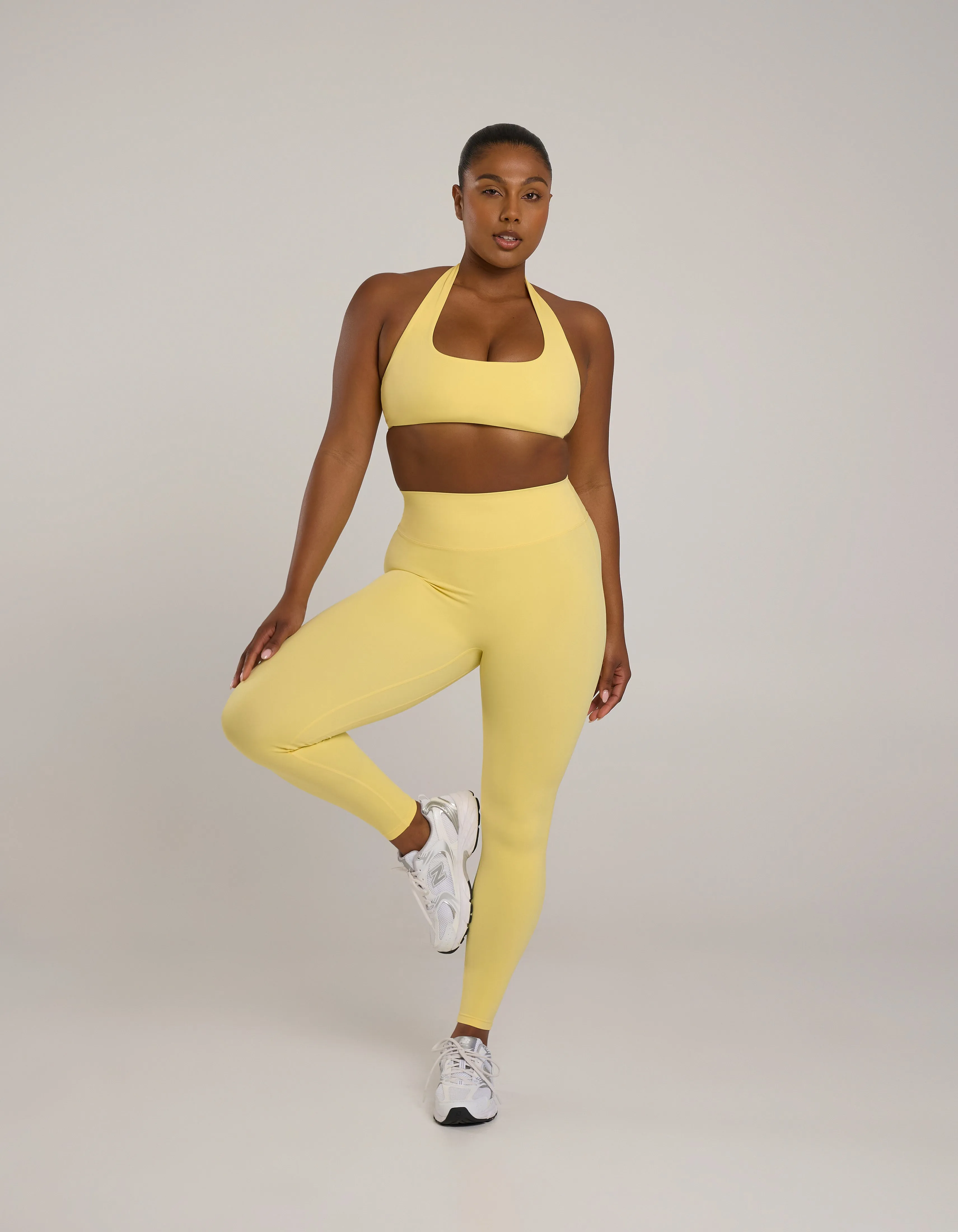 Square Neck Halter Crop Airlyte - Limoncello sold by Stax product image thumbnail 2