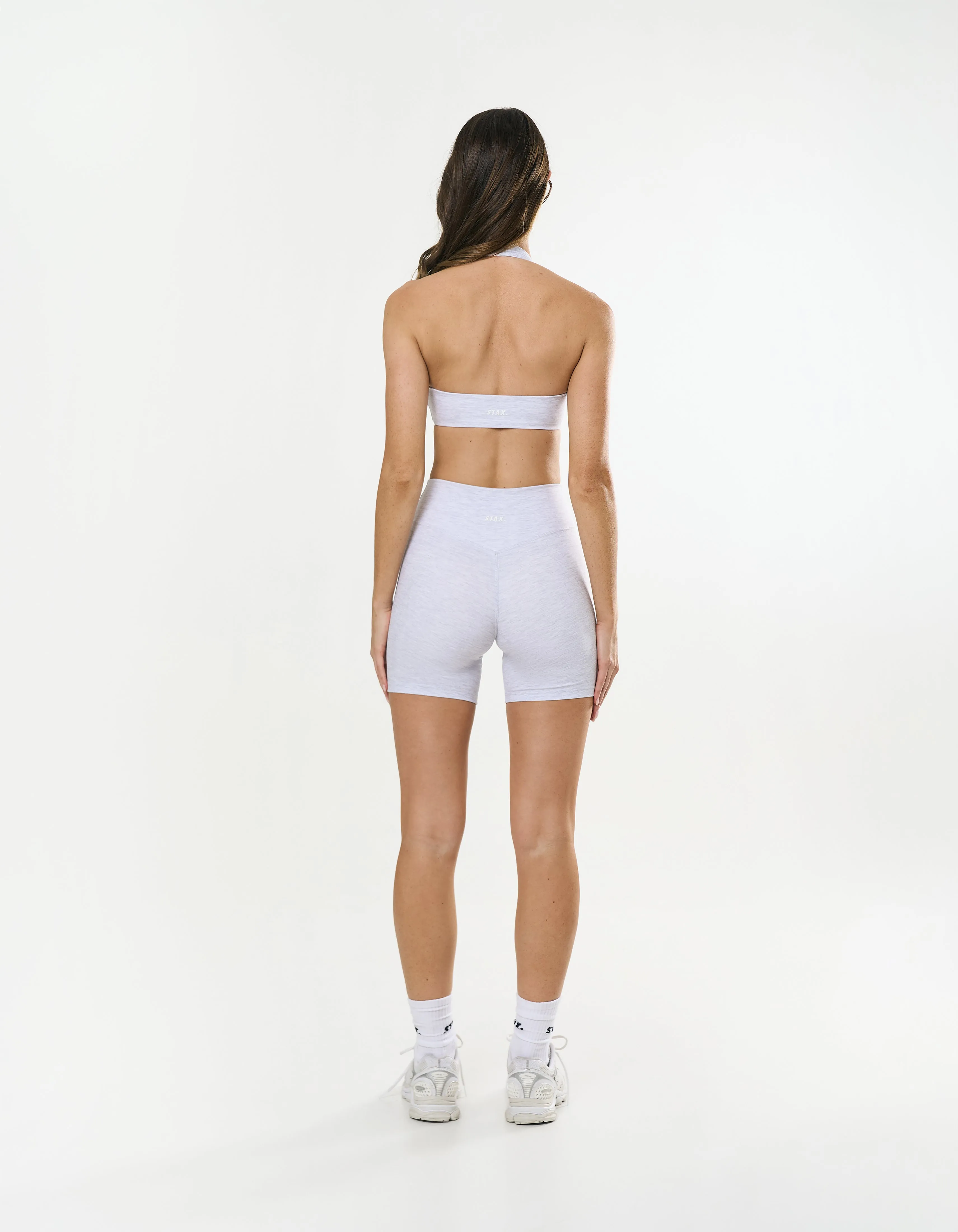 Square Neck Halter Crop Airlyte - Grey Marle sold by Stax product image thumbnail 5