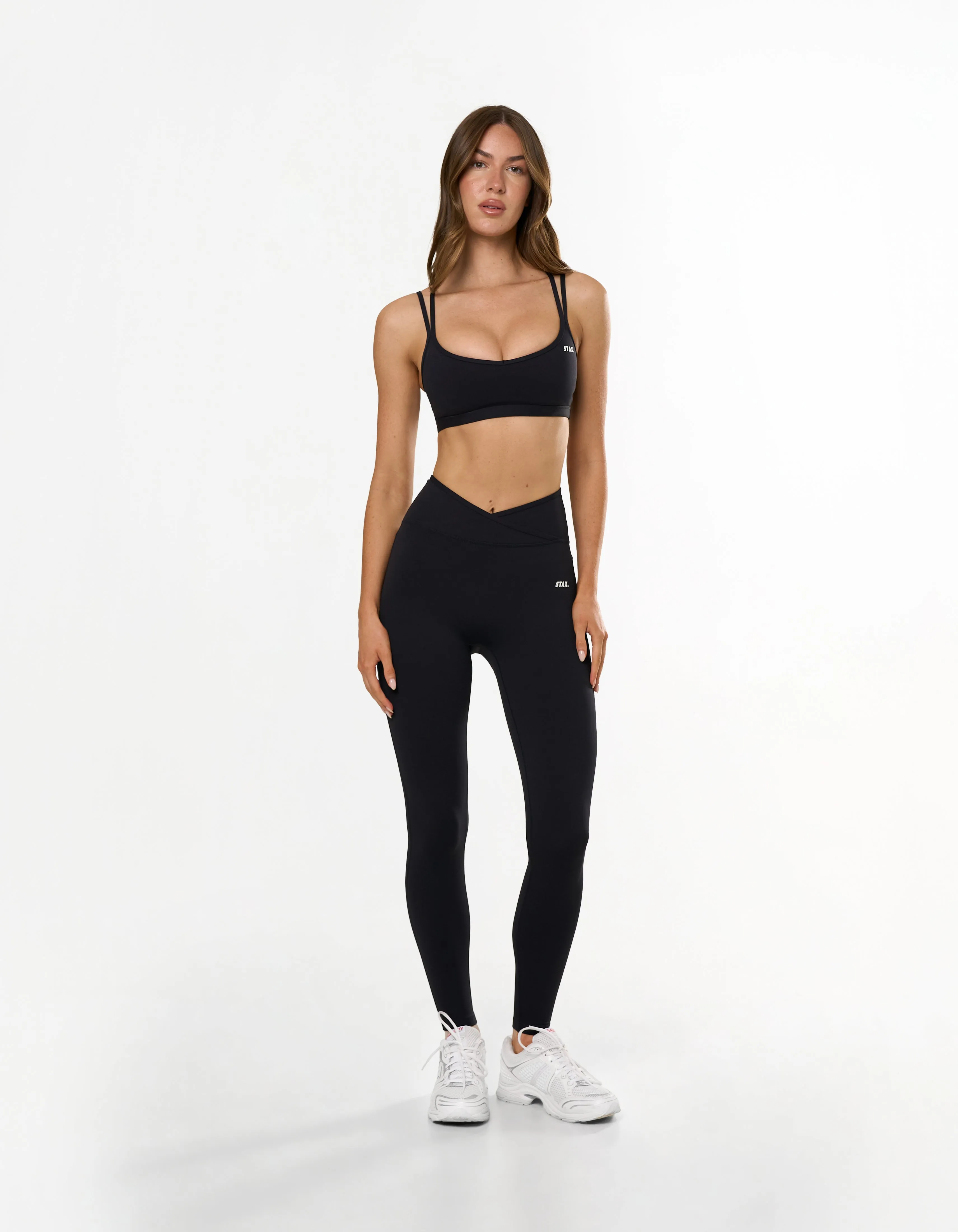 Double Strap Crop Airlyte - Black sold by Stax product image thumbnail 2