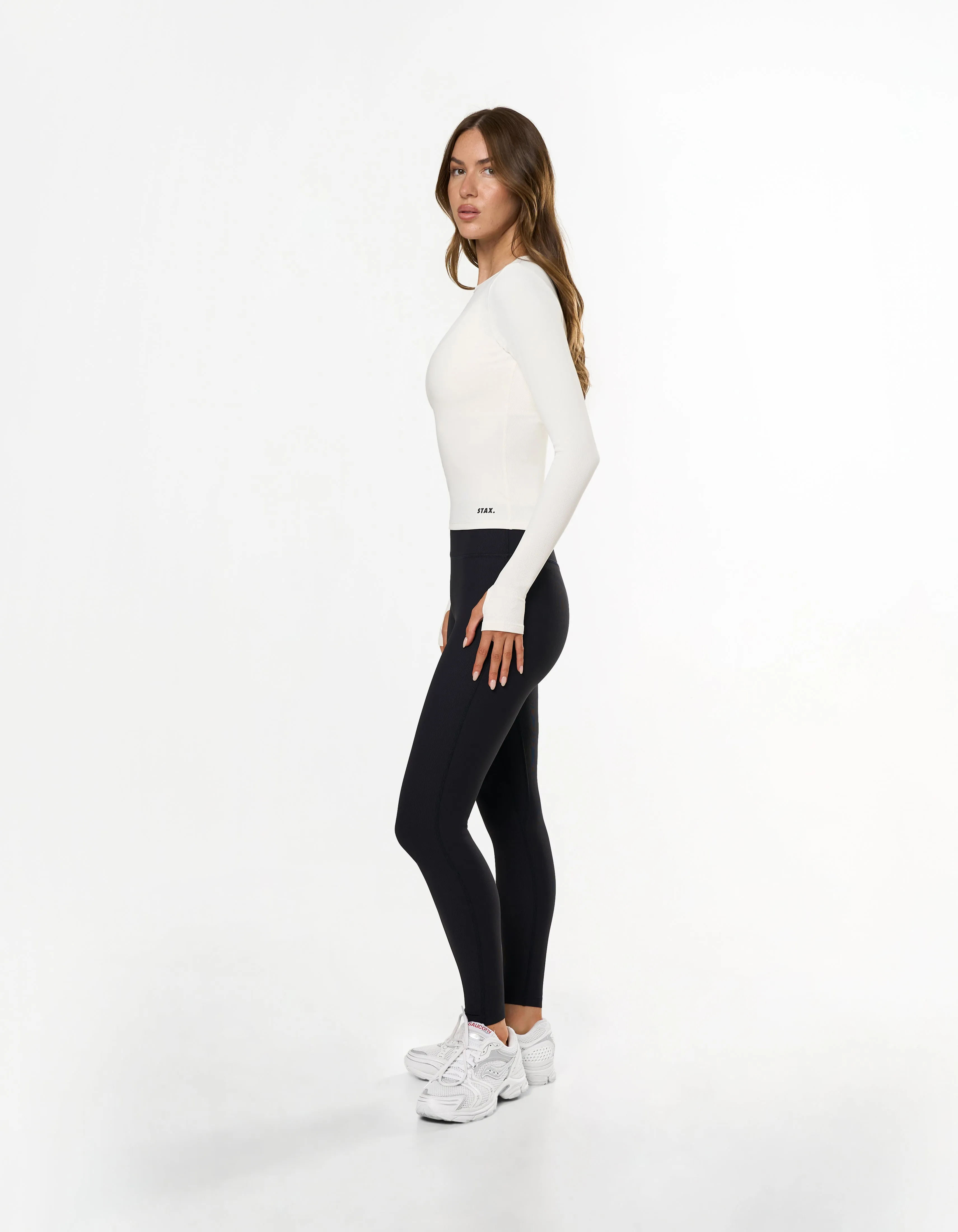 Active Rib Long Sleeve - White sold by Stax product image thumbnail 5
